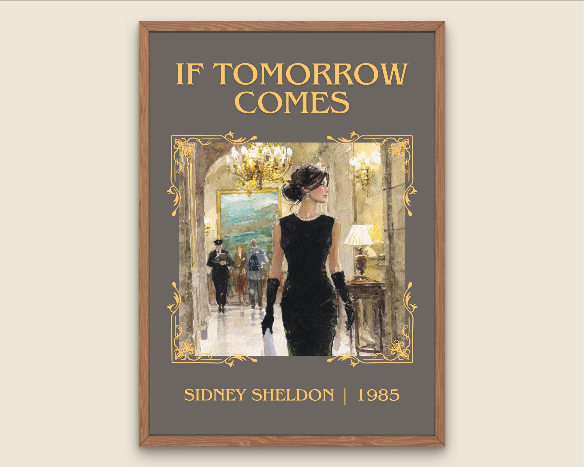 If Tomorrow Comes by Sidney Sheldon High Quality Poster Print. Free Delivery Wall Art. Author&Title Graphic Book Minimalist Kids Book
