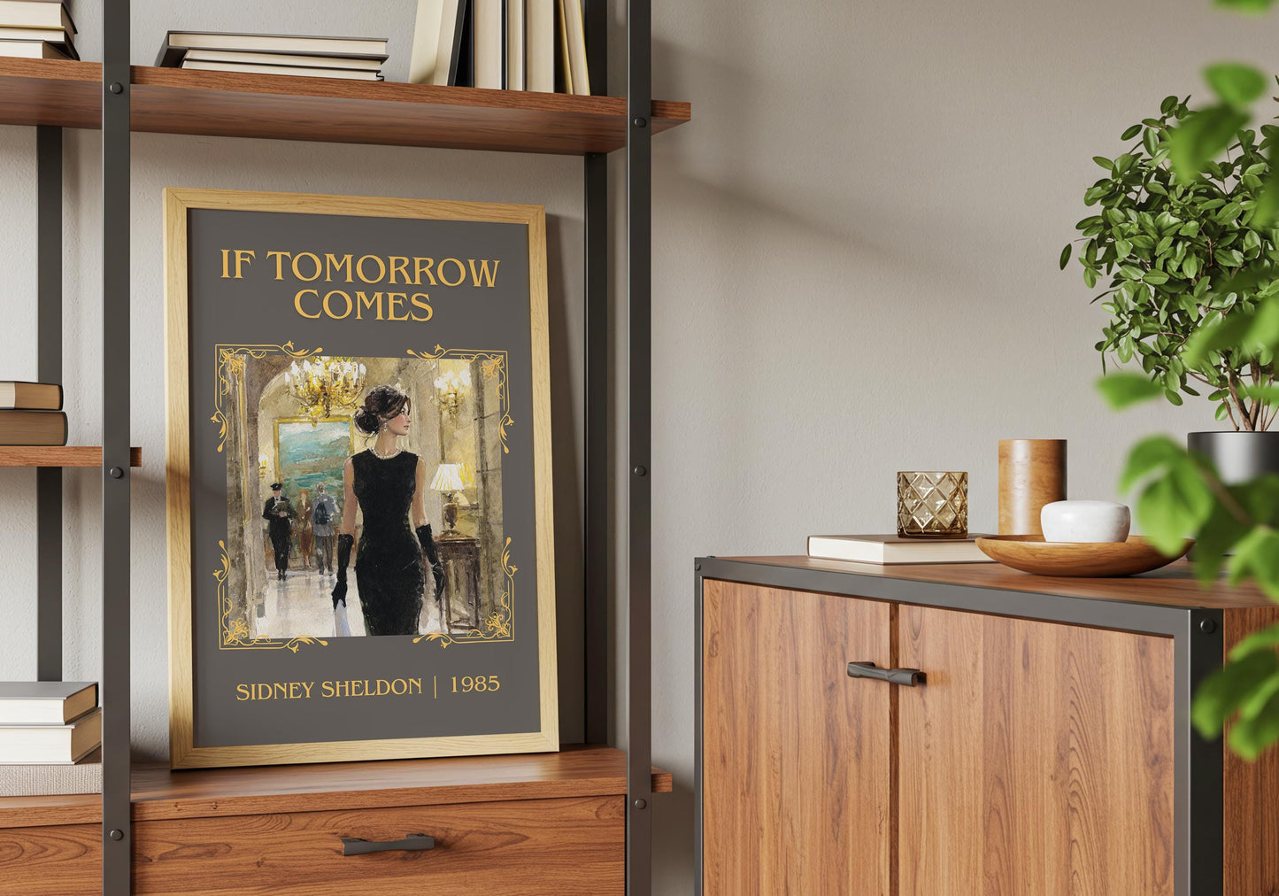 If Tomorrow Comes by Sidney Sheldon High Quality Poster Print. Free Delivery Wall Art. Author&Title Graphic Book Minimalist Kids Book