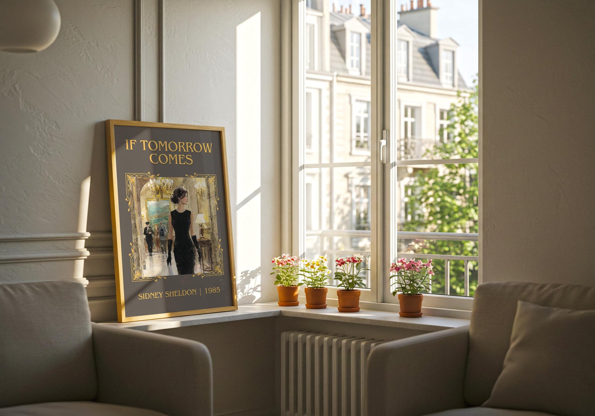 If Tomorrow Comes by Sidney Sheldon High Quality Poster Print. Free Delivery Wall Art. Author&Title Graphic Book Minimalist Kids Book