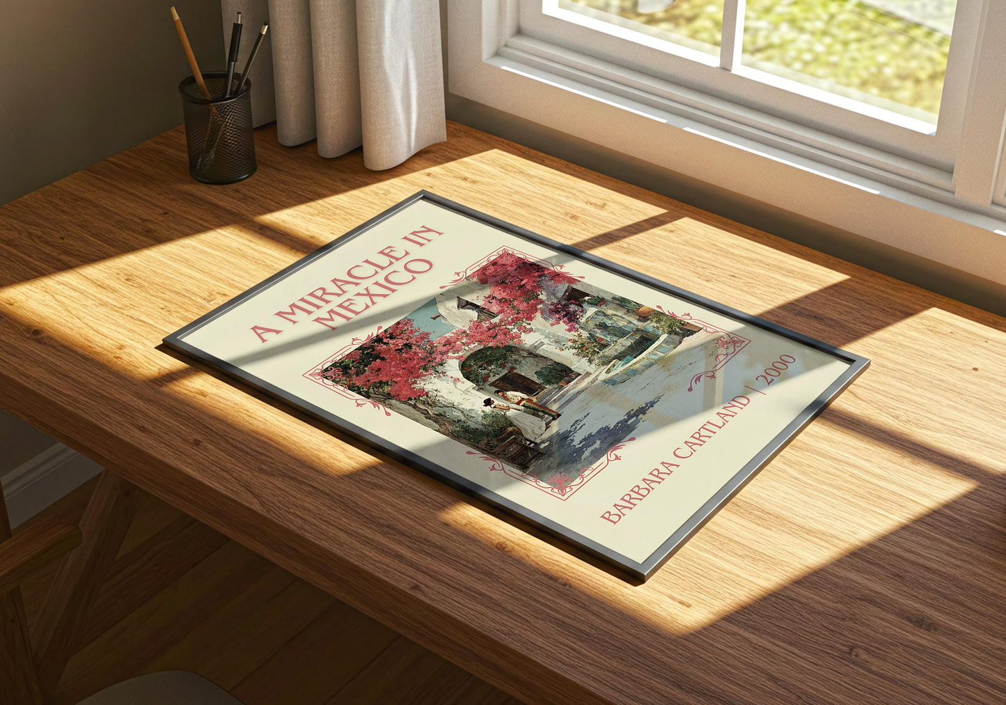 A Miracle In Mexico by Barbara Cartland High Quality Poster Print.Wall Art. Title,Author Book/Novel Artwork. Minimalist Clean Book Lover