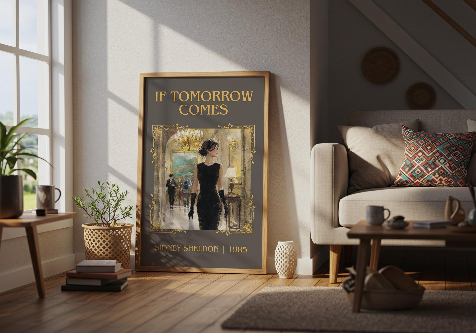 If Tomorrow Comes by Sidney Sheldon High Quality Poster Print. Free Delivery Wall Art. Author&Title Graphic Book Minimalist Kids Book