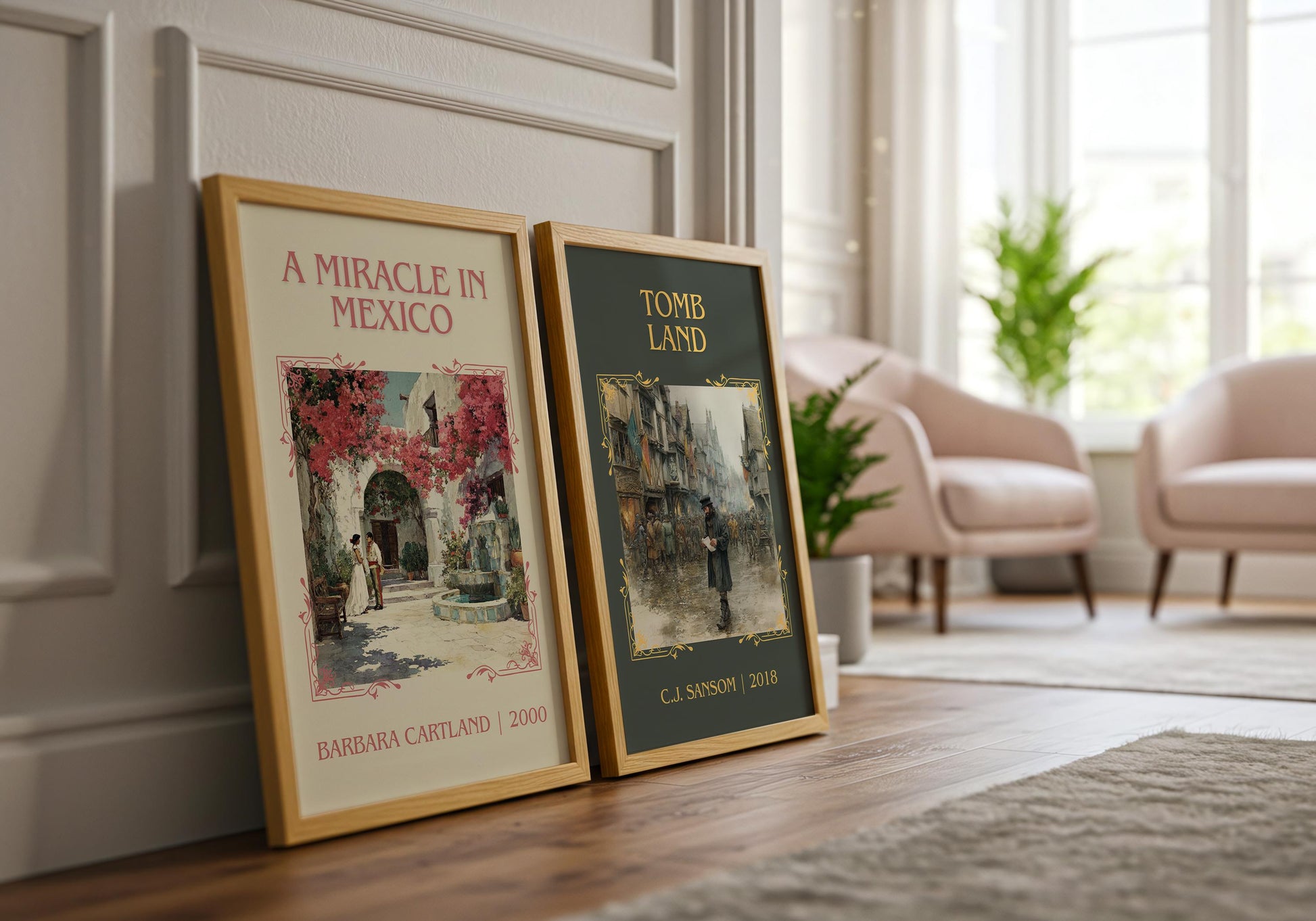 A Miracle In Mexico by Barbara Cartland High Quality Poster Print.Wall Art. Title,Author Book/Novel Artwork. Minimalist Clean Book Lover