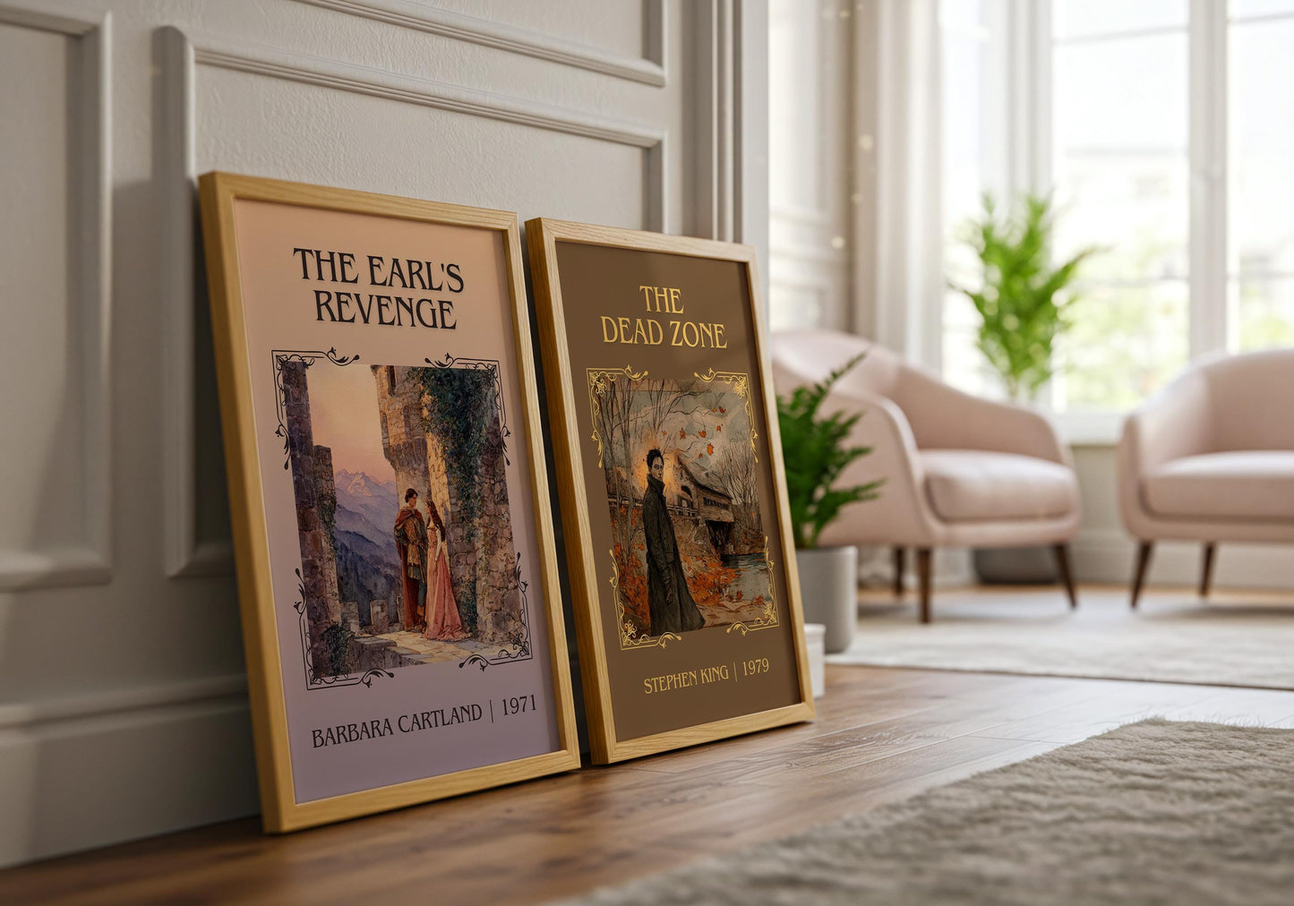 The Dead Zone by Stephen King Descriptive, High Quality Poster Print.Free Delivery Wall Art. Author&Blurb Book Nook Library Gift