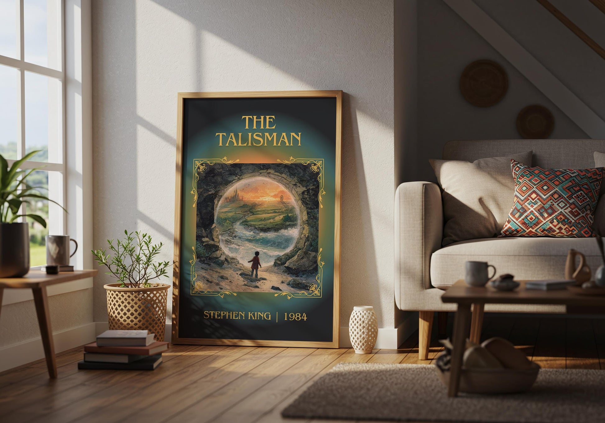The Talisman by Stephen King Descriptive Poster Print.Free Delivery Wall Art Author&Blurb Book Artwork Novel Poster Minimalist