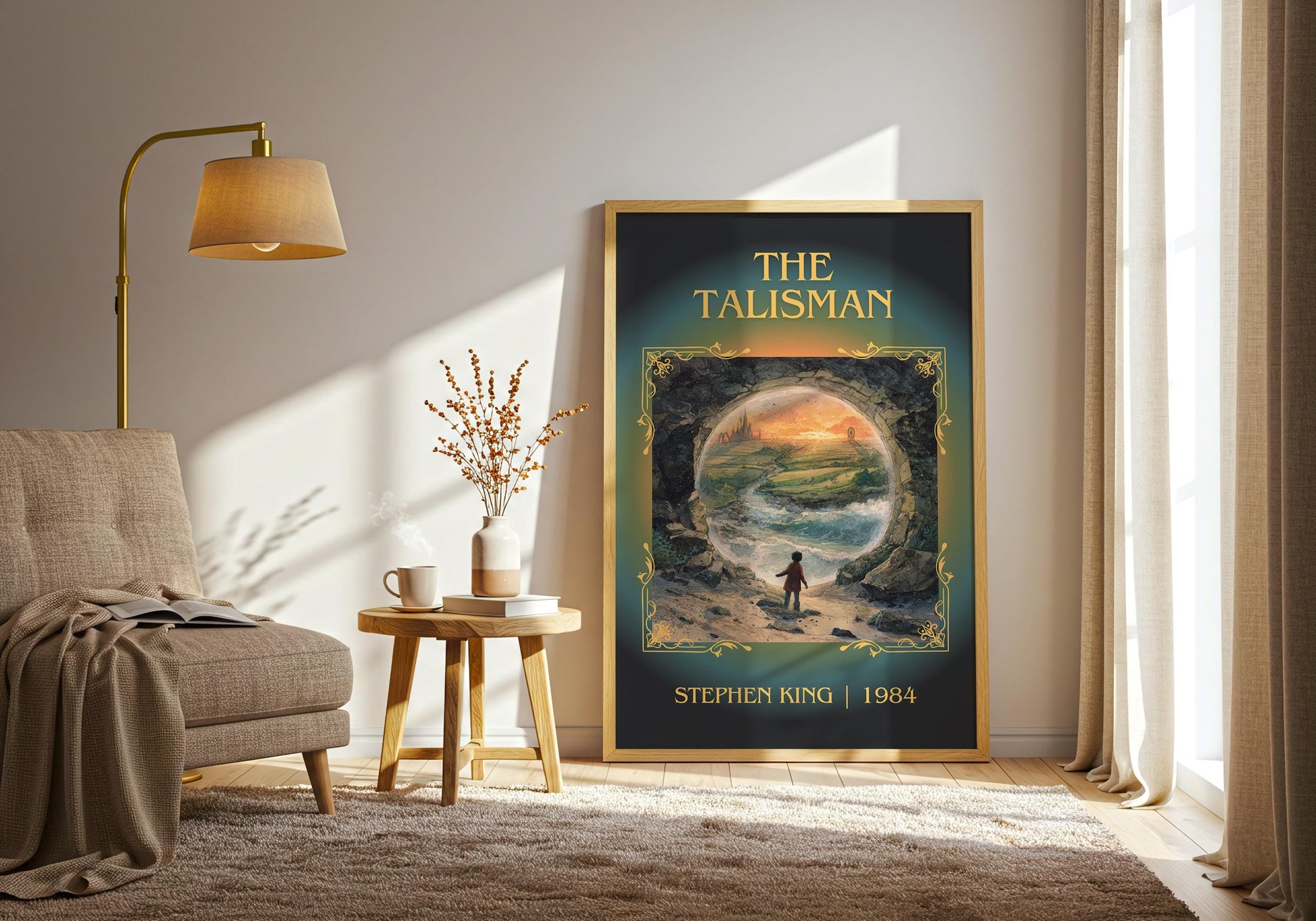 The Talisman by Stephen King Descriptive Poster Print.Free Delivery Wall Art Author&Blurb Book Artwork Novel Poster Minimalist