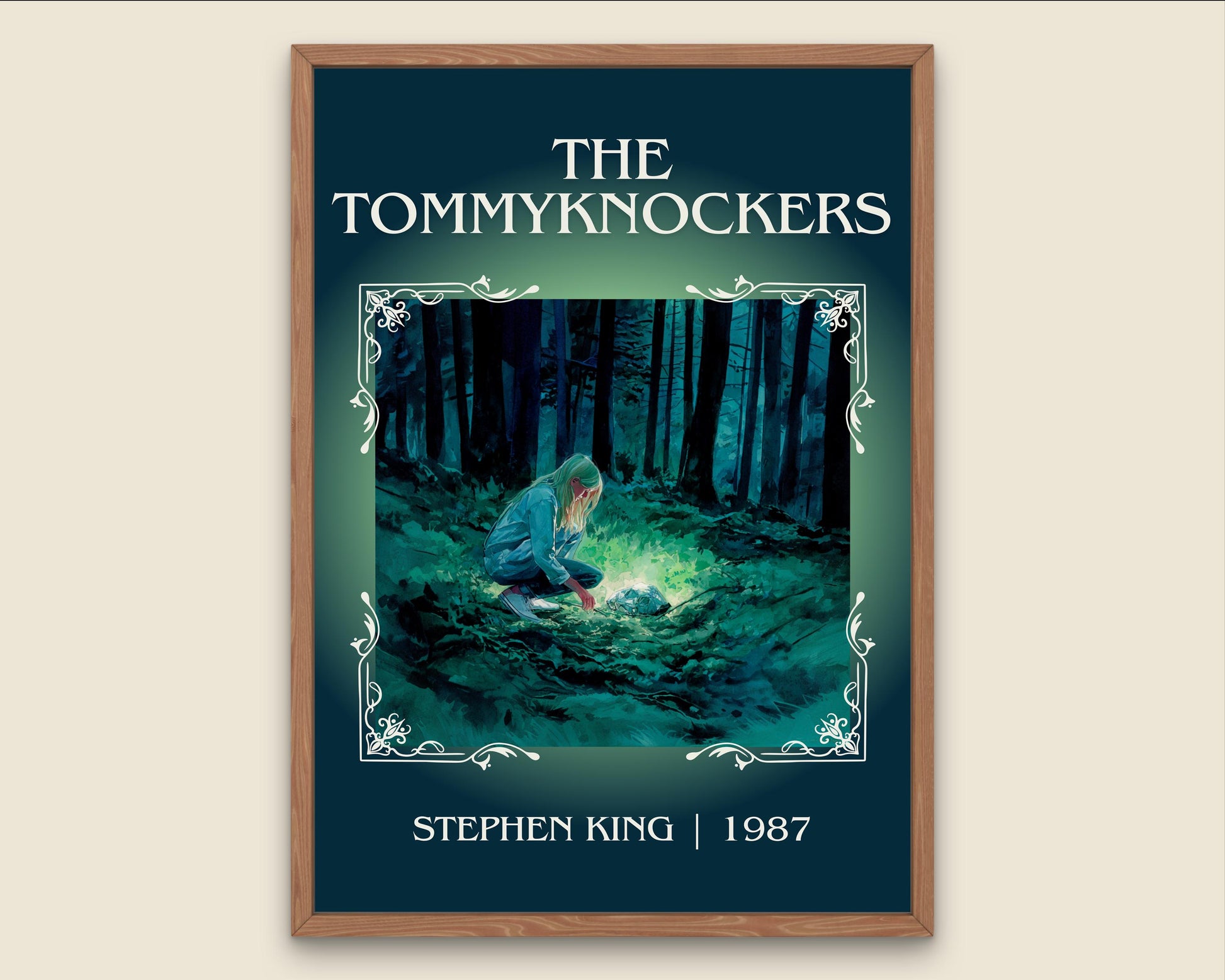 The Tommyknockers by Stephen King Descriptive Poster Print.Free Delivery Wall Art Author&Blurb Book Artwork Novel Poster Minimalist
