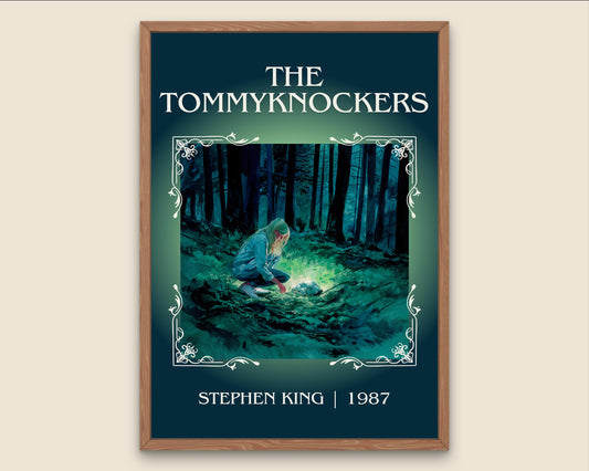 The Tommyknockers by Stephen King Descriptive Poster Print.Free Delivery Wall Art Author&Blurb Book Artwork Novel Poster Minimalist
