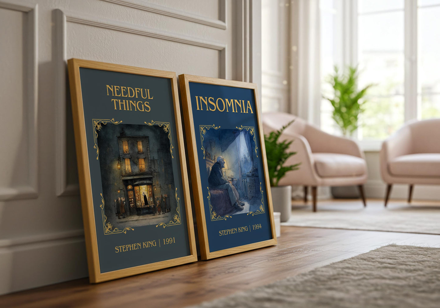 Needful Things by Stephen King Descriptive, High Quality Poster Print.Free Delivery Wall Art. Author&Blurb Book Artwork Novel Nook Gift
