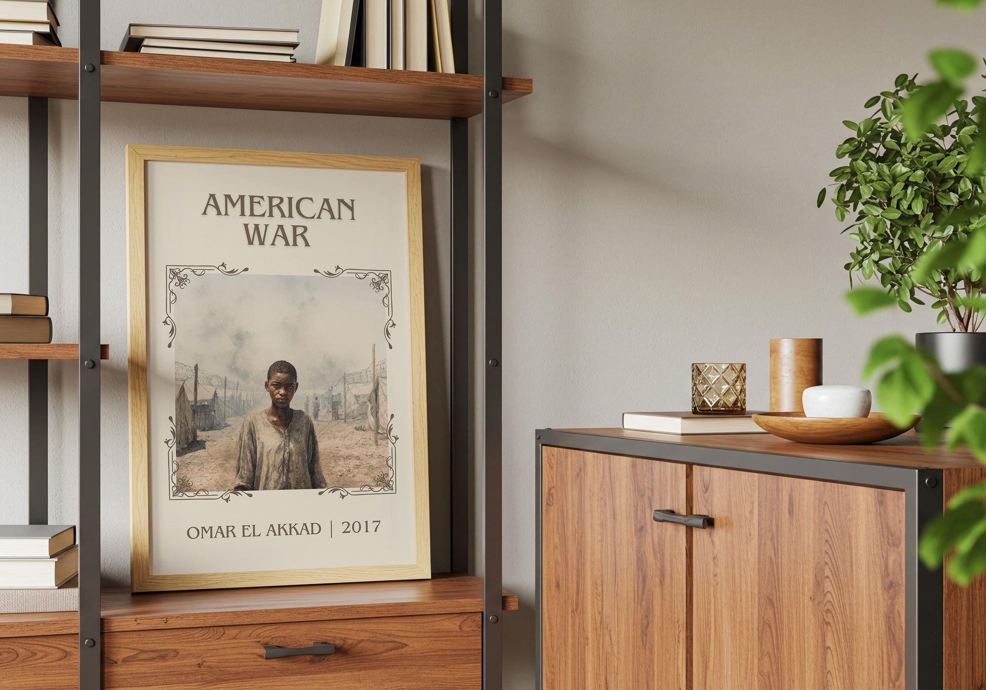 American War by Omar El Akkad Descriptive Poster Print.Free Delivery Wall Art Author&Blurb Book Artwork Novel Poster