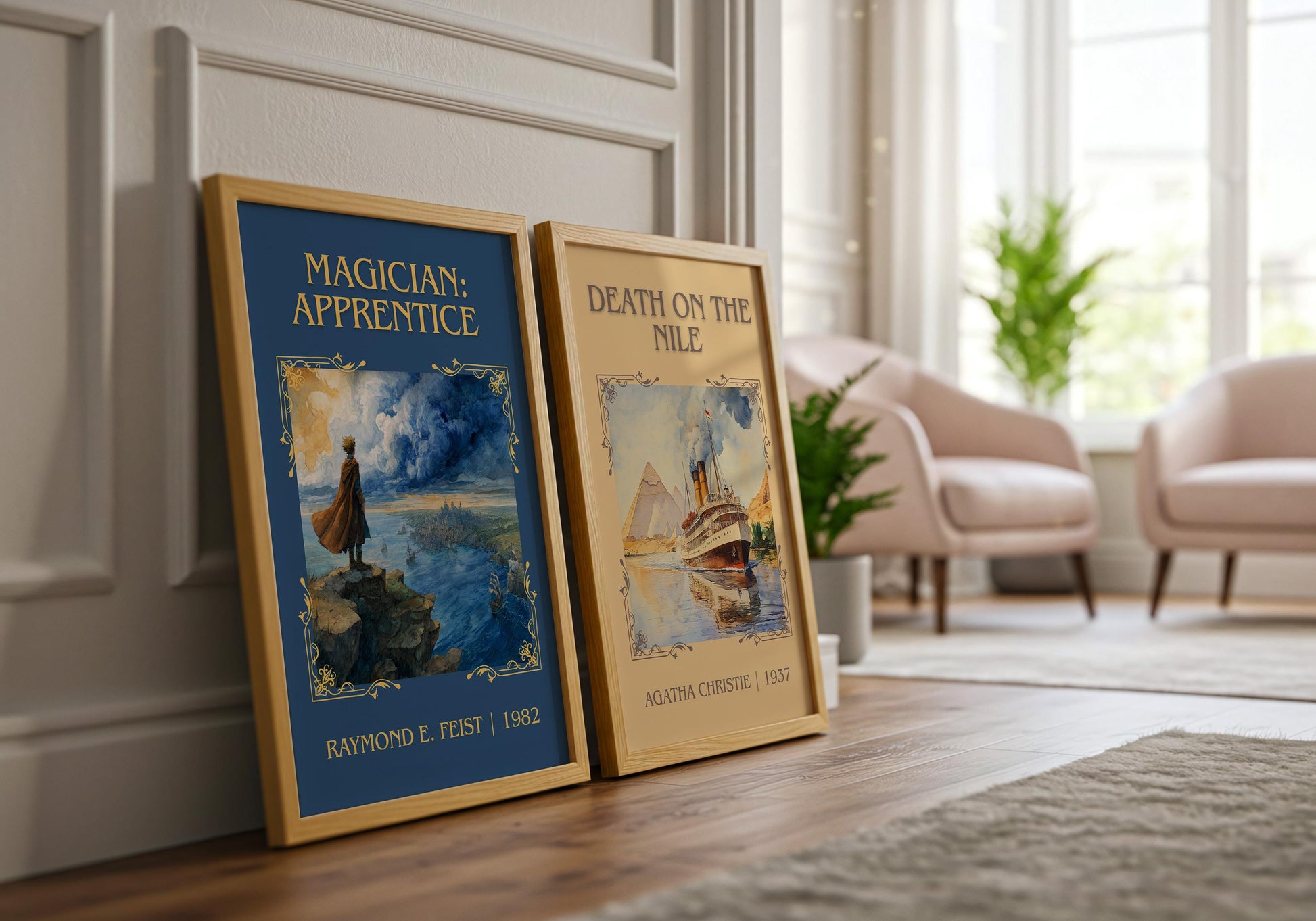 Magician: Apprentice by Raymond E.Feist Descriptive Poster Print.Free Delivery Wall Art Author&Blurb Book Artwork Novel Poster