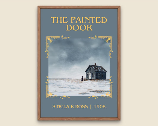 The Painted Door by Sinclair Ross Descriptive Poster Print.Free Delivery Wall Art Author&Blurb Book Artwork Novel Poster