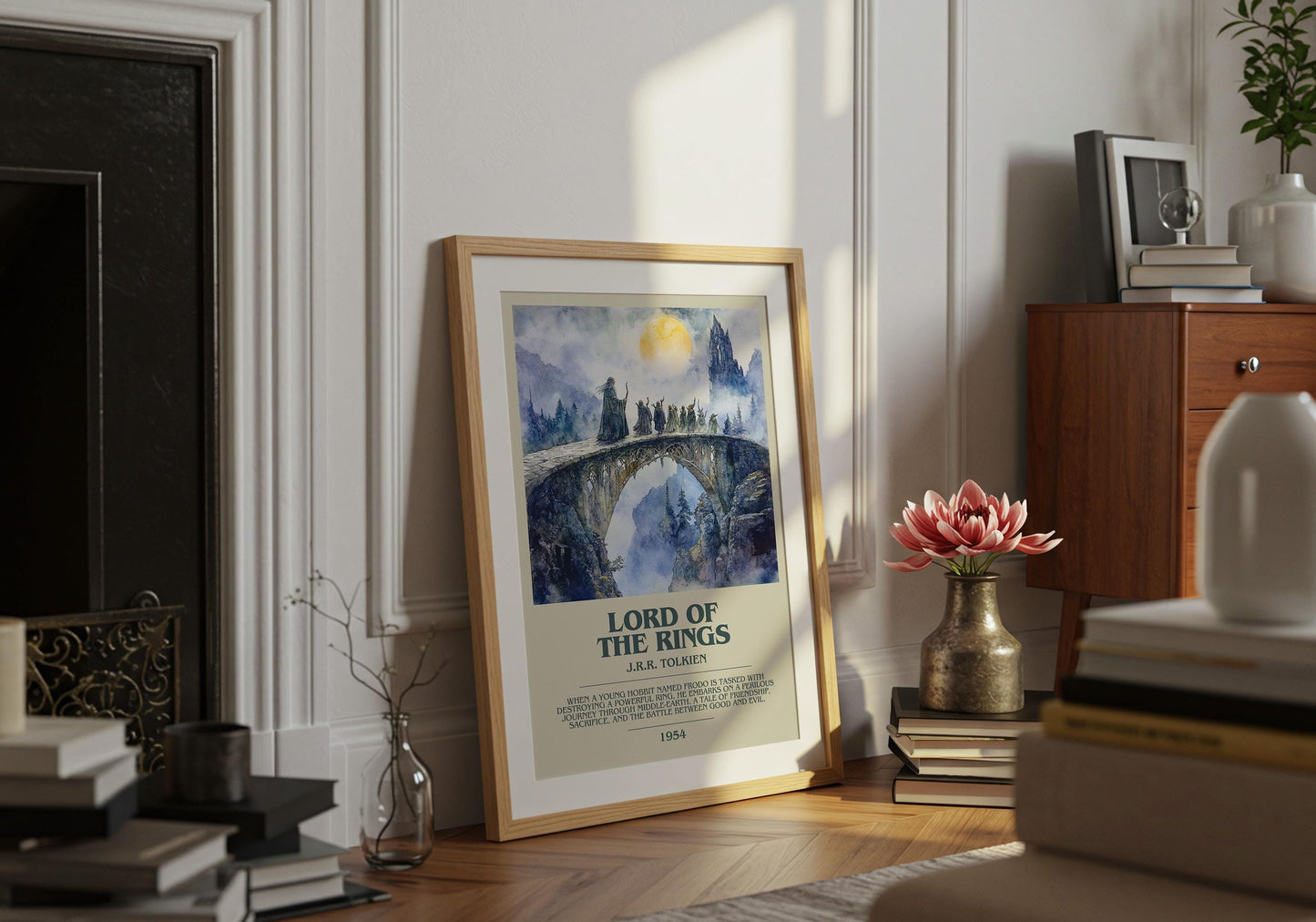 Lord Of The Rings by J.R.R. Tolkien | Descriptive Book Poster | Modern