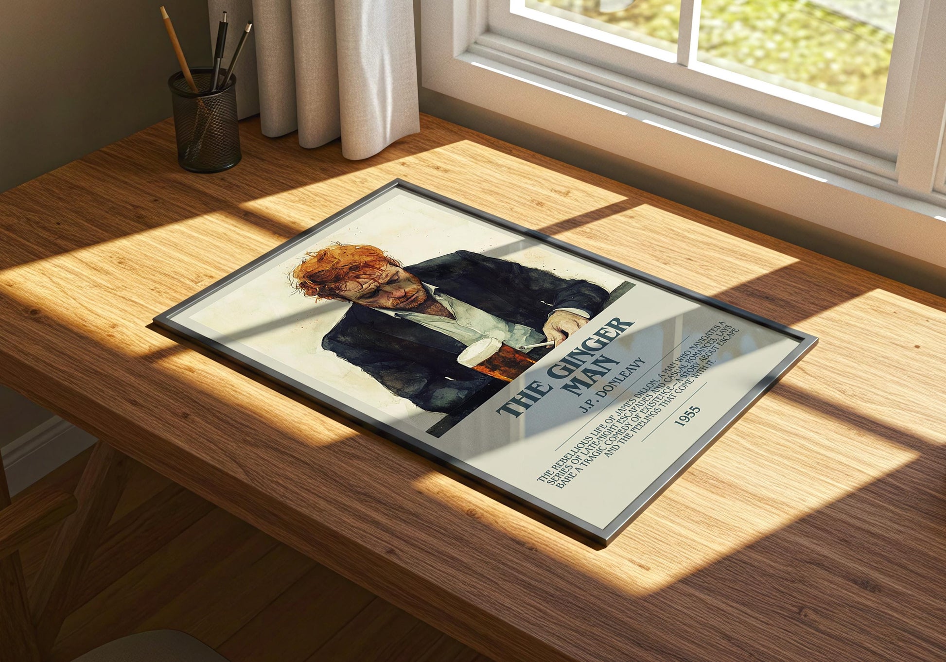 The Ginger Man by J.P. Donleavy | Descriptive Book Poster | Modern