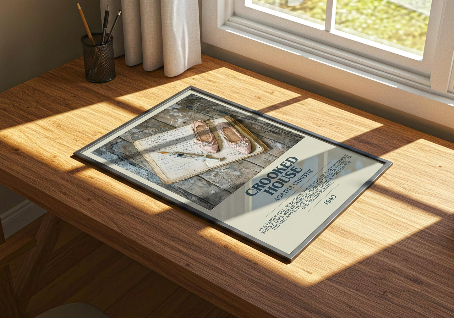 Crooked House by Agatha Christie | Descriptive Book Poster | Modern