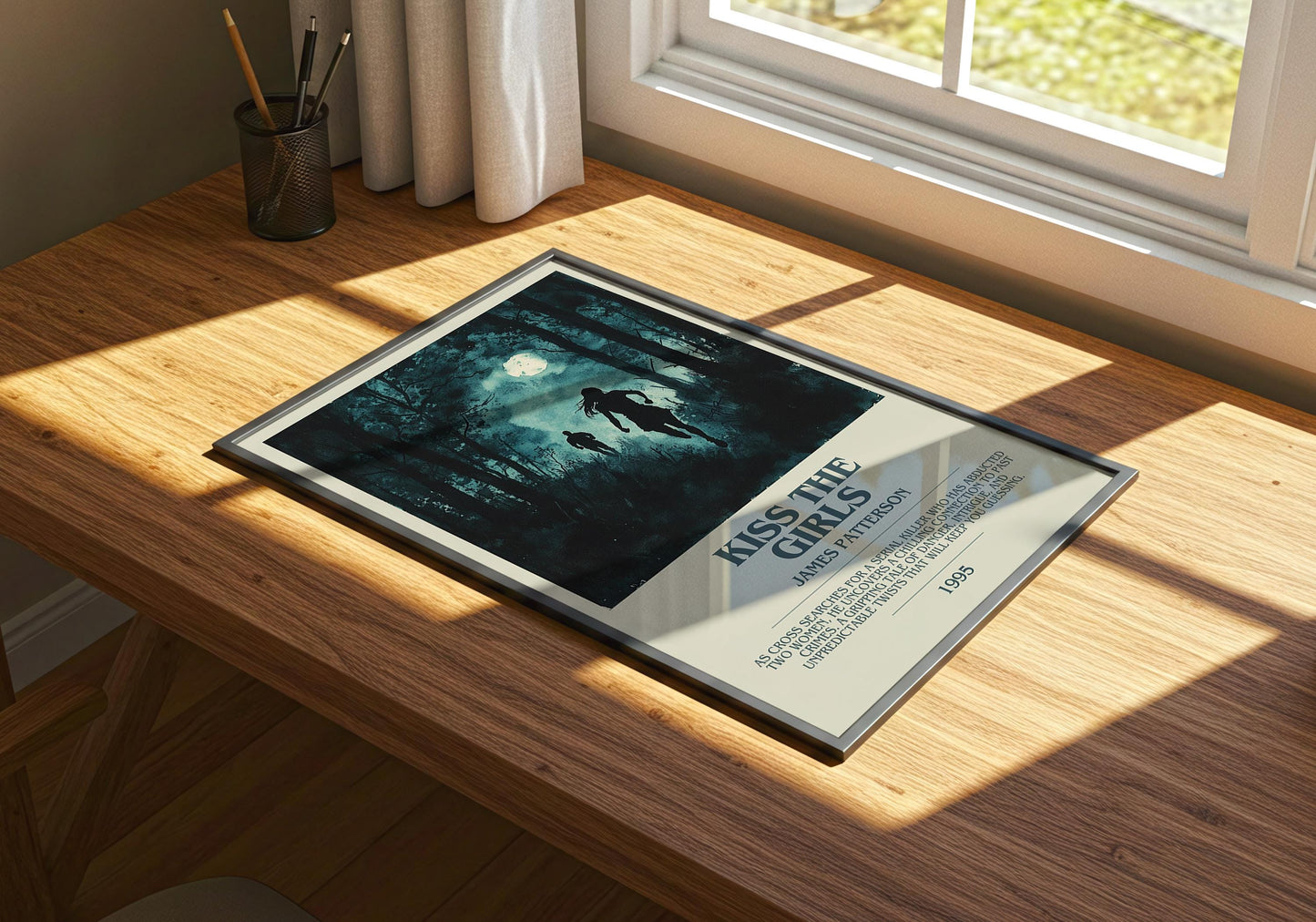 Kiss The Girls by James Patterson | Descriptive Book Poster | Modern