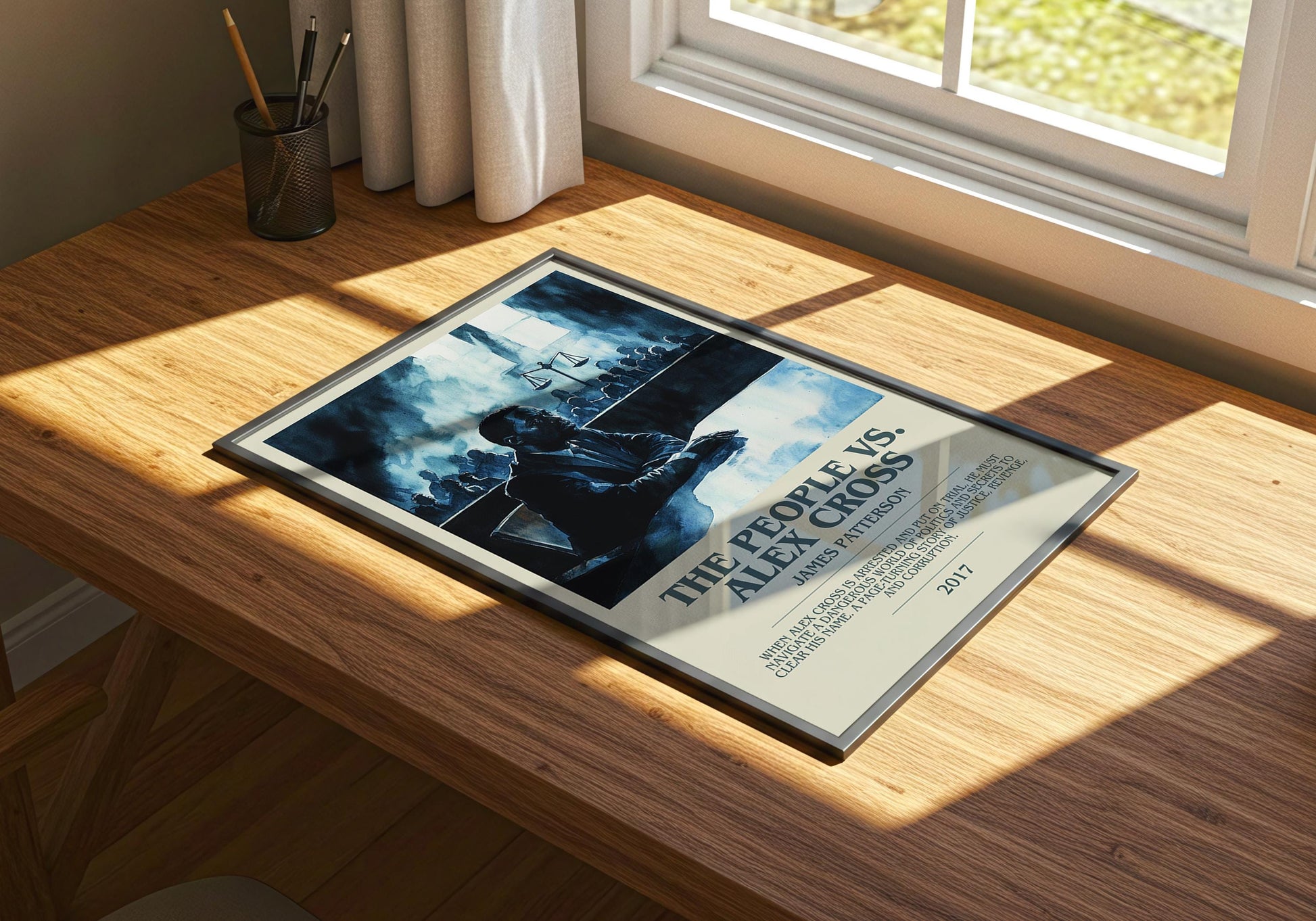 The People vs Alex Cross by James Patterson | Descriptive Book Poster | Modern