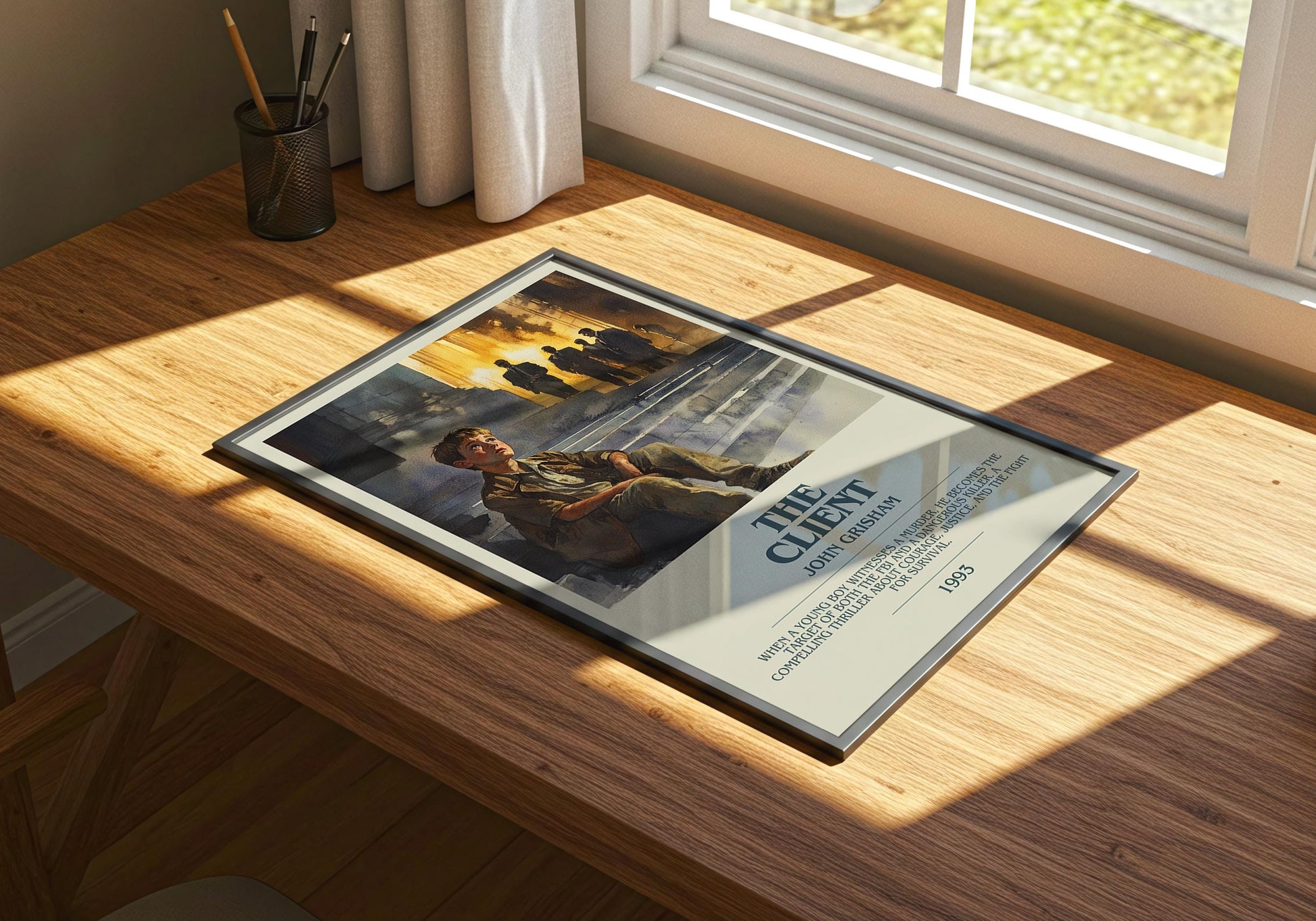 The Client by John Grisham | Descriptive Book Poster | Modern