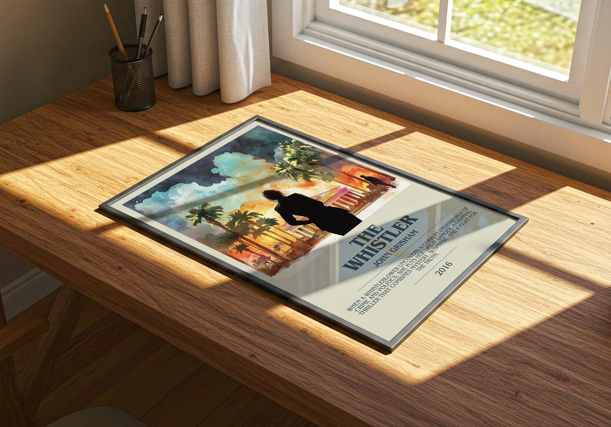 The Whistler by John Grisham | Descriptive Book Poster | Modern