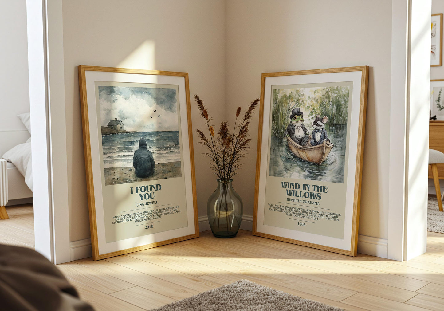 I Found You by Lisa Jewell Descriptive Poster Print. Free Delivery Wall Art Author & Blurb Book Artwork Novel Modern Gift