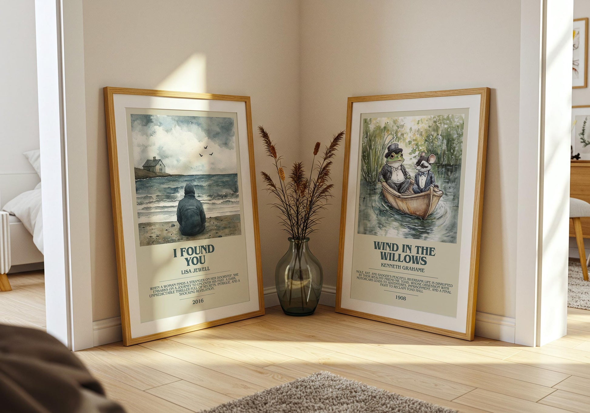 I Found You by Lisa Jewell Descriptive Poster Print. Free Delivery Wall Art Author & Blurb Book Artwork Novel Modern Gift