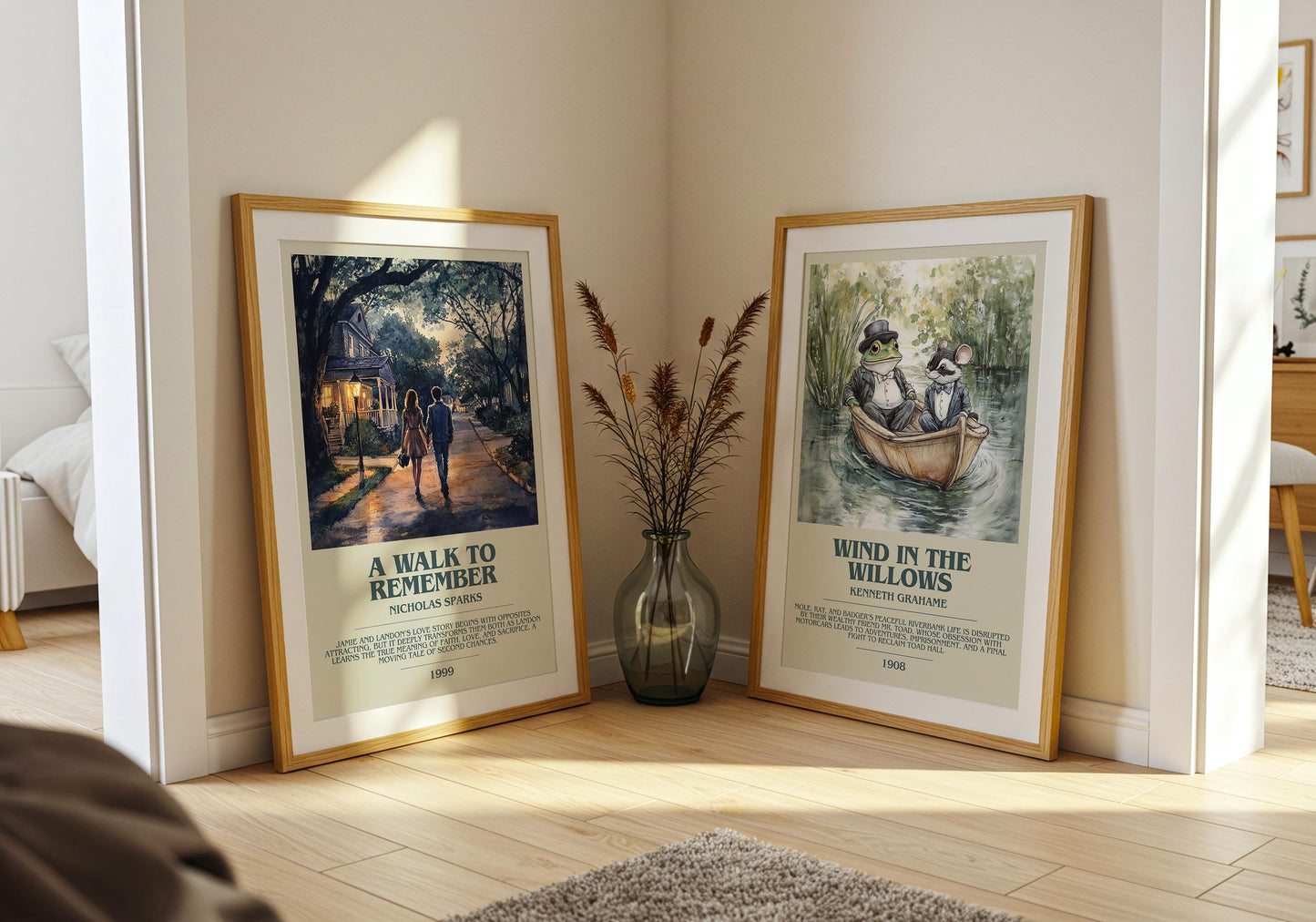A Walk To Remember by Nicholas Sparks Descriptive Poster Print. Free Delivery Wall Art Author & Blurb Book Artwork Novel Modern Gift