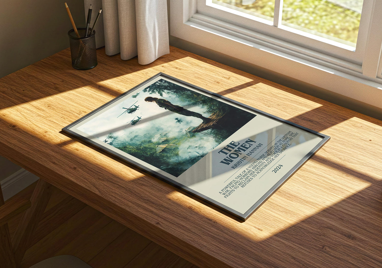 The Women by Kirstin Hannah | Descriptive Book Poster | Modern