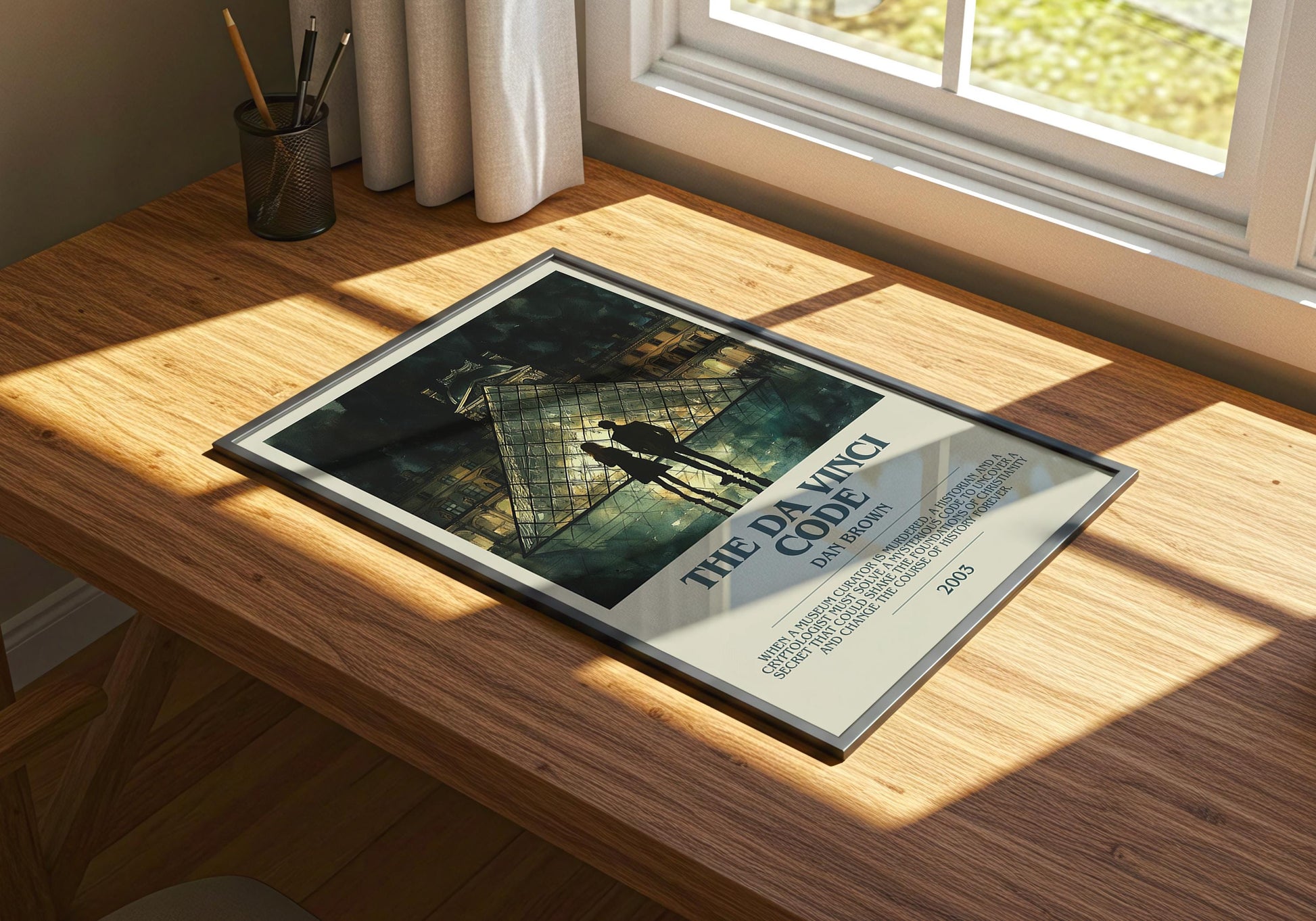 The Da Vinci Code by Dan Brown | Descriptive Book Poster | Modern