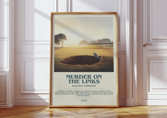 Murder On The Links by Agatha Christie | Descriptive Book Poster | Modern