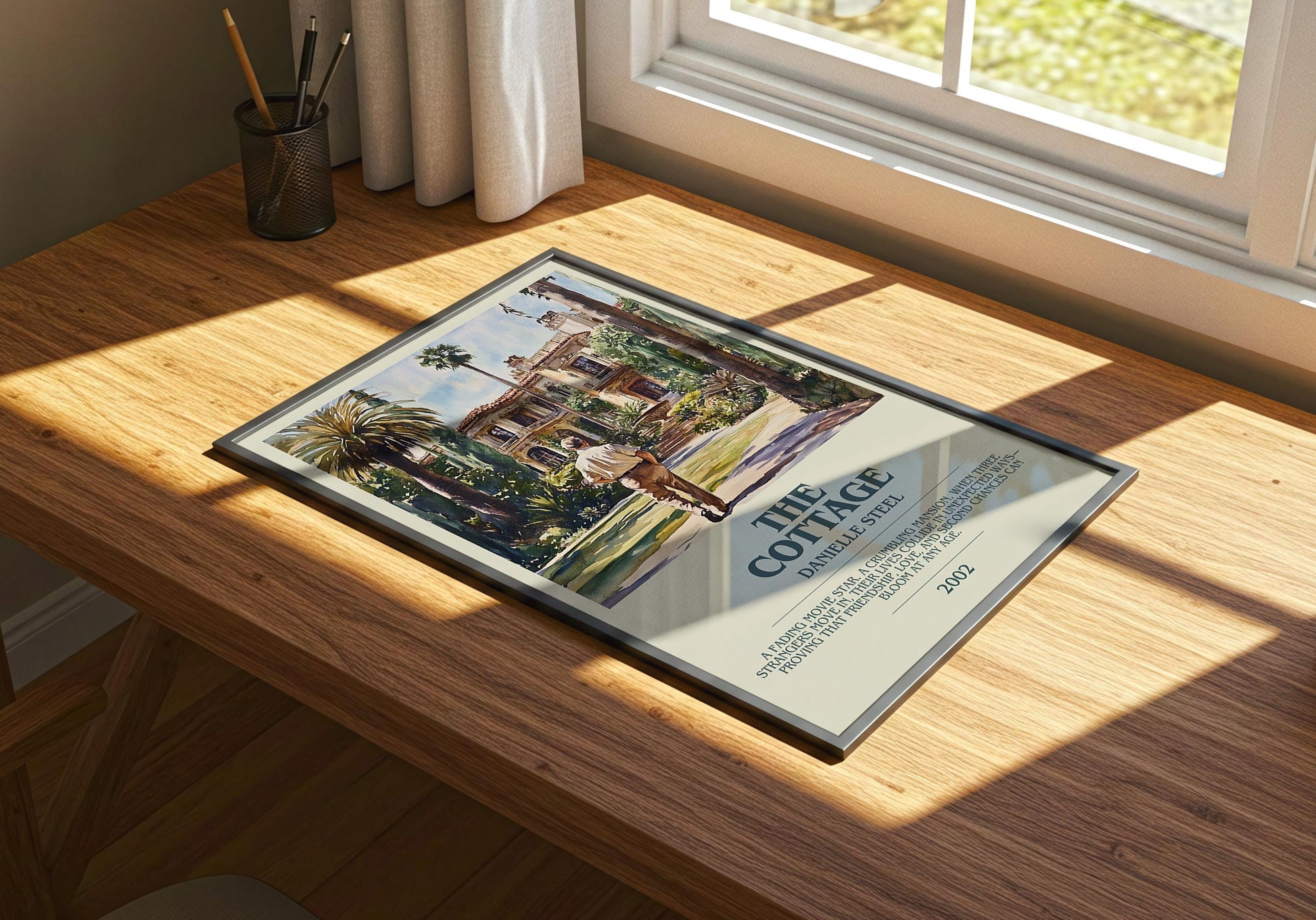 The Cottage by Danielle Steel | Descriptive Book Poster | Modern