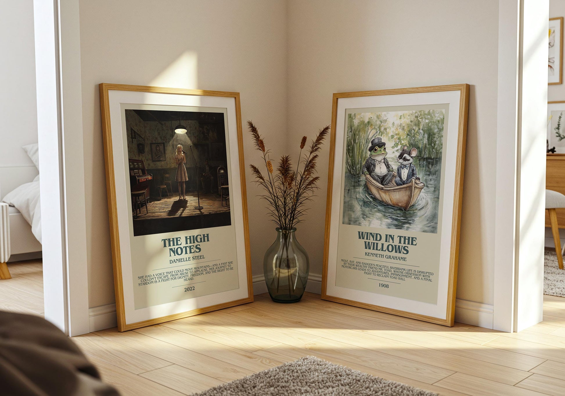 The High Notes by Danielle Steel Descriptive Poster Print. Free Delivery Wall Art Author & Blurb Book Artwork Novel Modern Gift