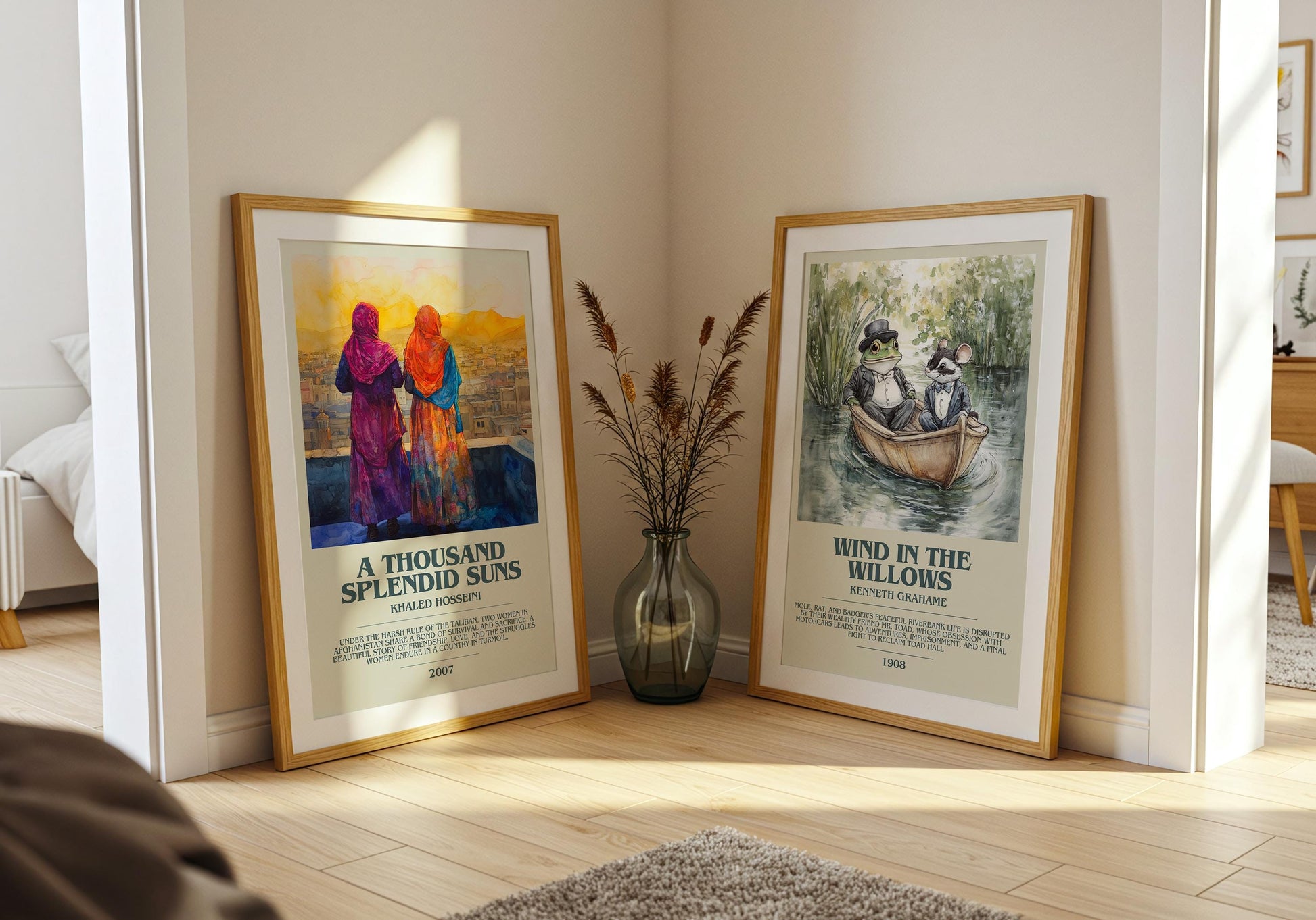 A Thousand Splendid Suns by Khaled Hosseini Descriptive Poster Print. Free Delivery Wall Art Author & Blurb Book Artwork Novel Modern Gift