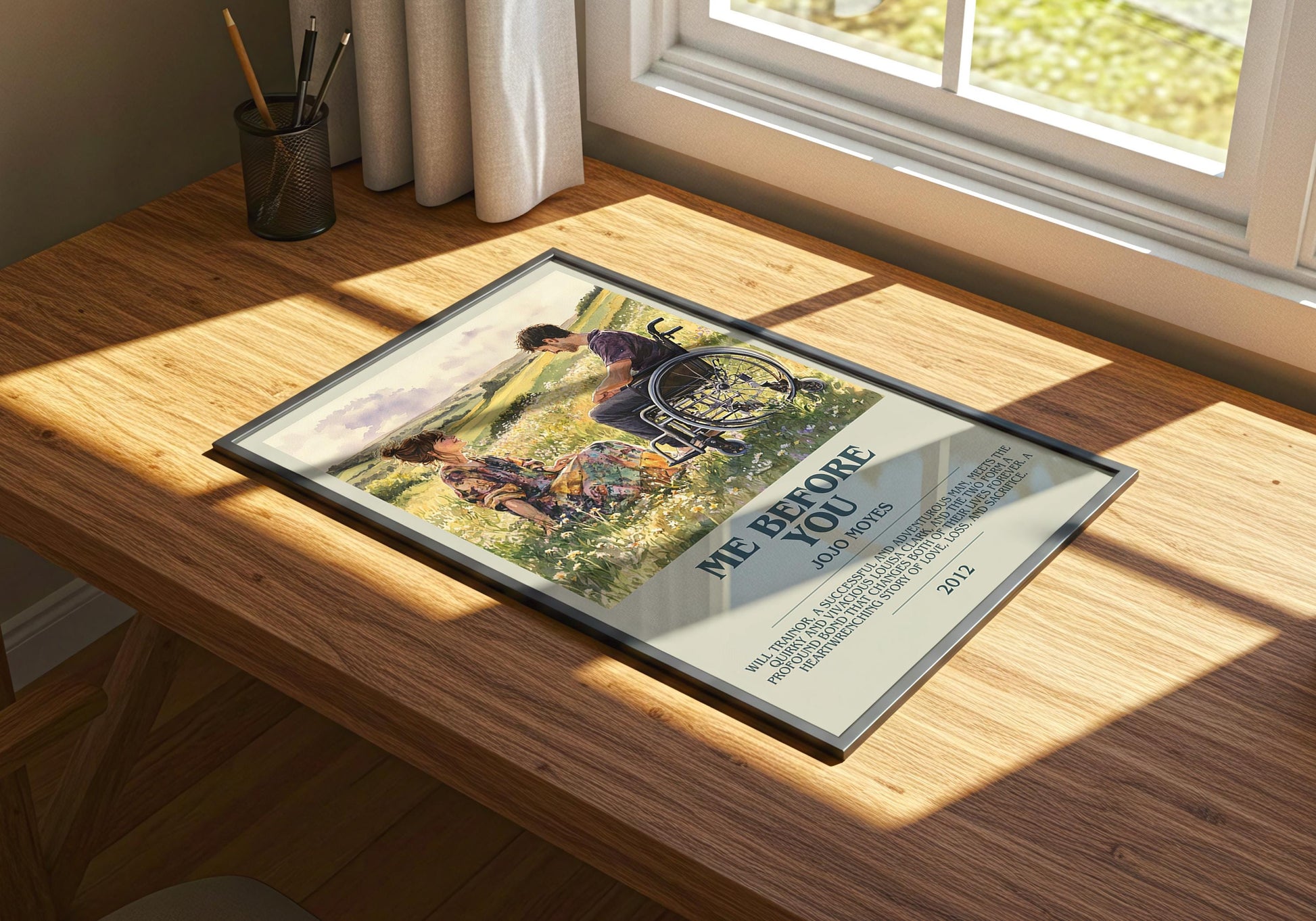 Me Before You by Jojo Moyes | Descriptive Book Poster | Modern