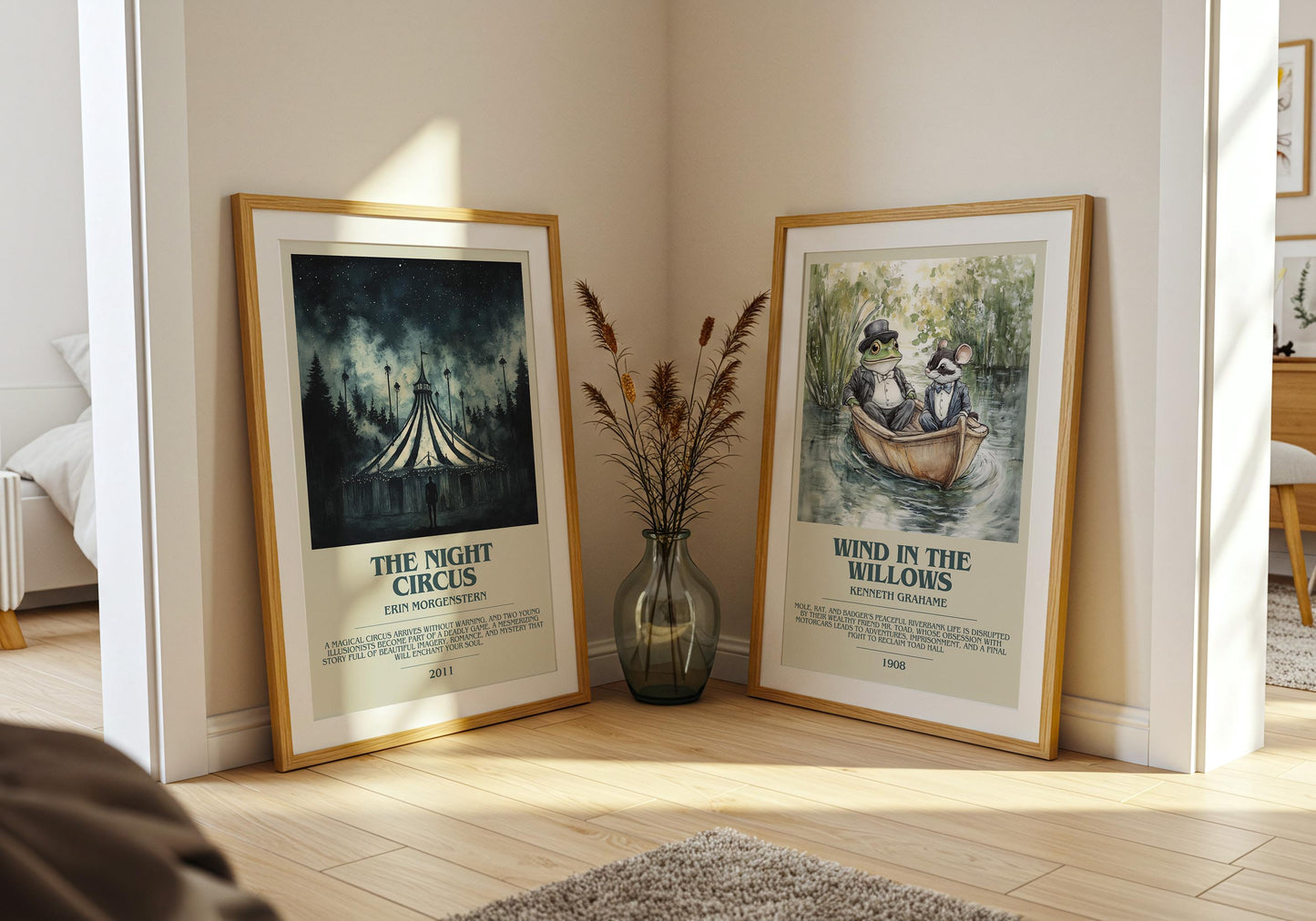 The Night Circus by Eric Morgenstern Descriptive Poster Print. Free Delivery Wall Art Author & Blurb Book Artwork Novel Modern