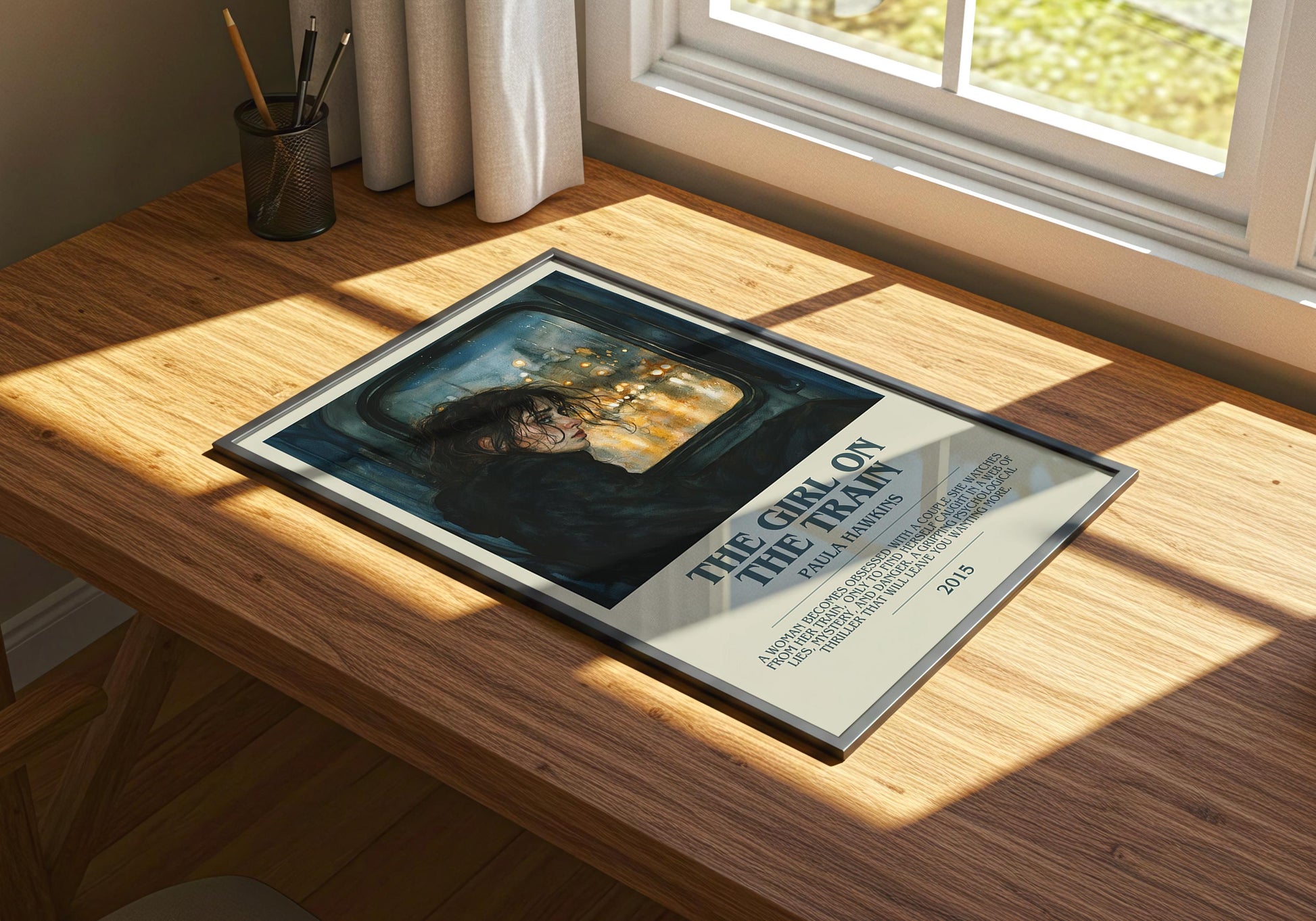 The Girl On The Train by Paula Hawkins | Descriptive Book Poster | Modern