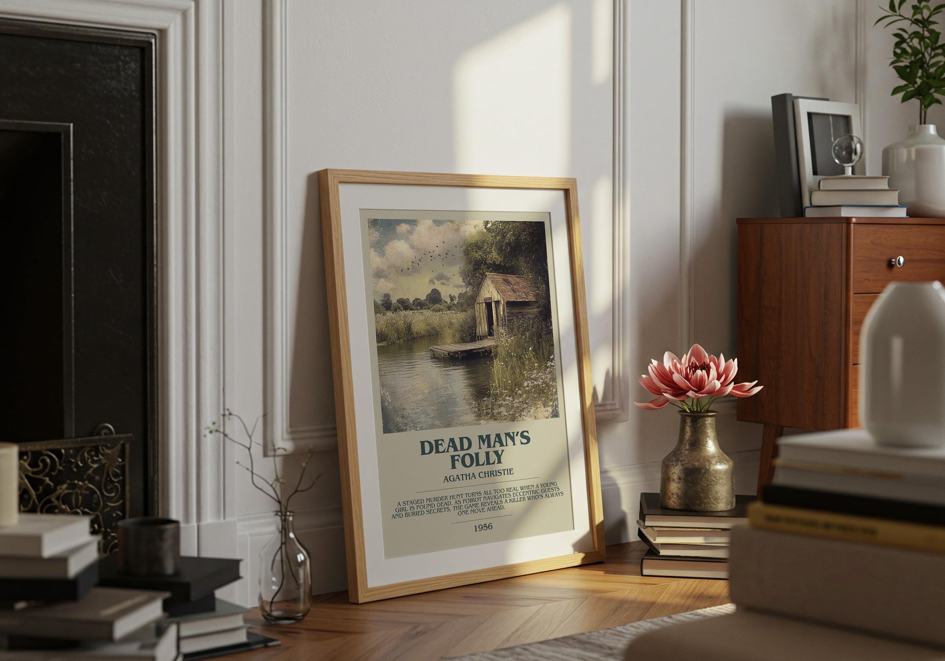 Dead Man's Folly by Agatha Christie | Descriptive Book Poster | Modern