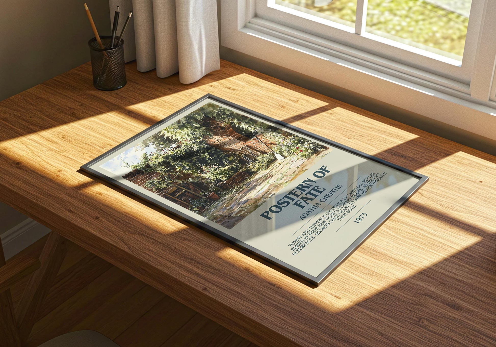 Postern Of Fate by Agatha Christie | Descriptive Book Poster | Modern