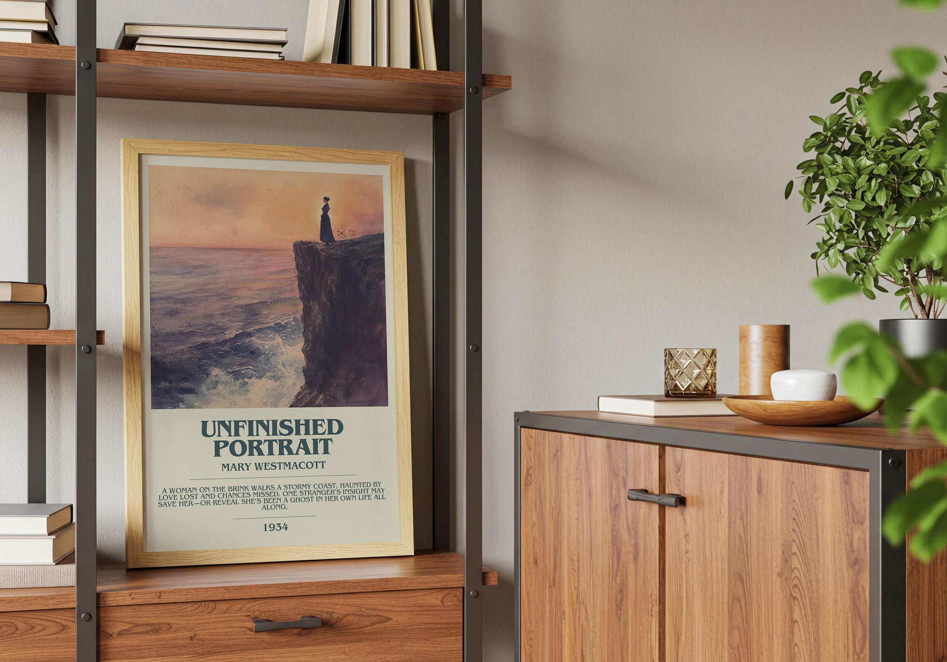 Unfinished Portrait by Mary Westmacott | Descriptive Book Poster | Modern