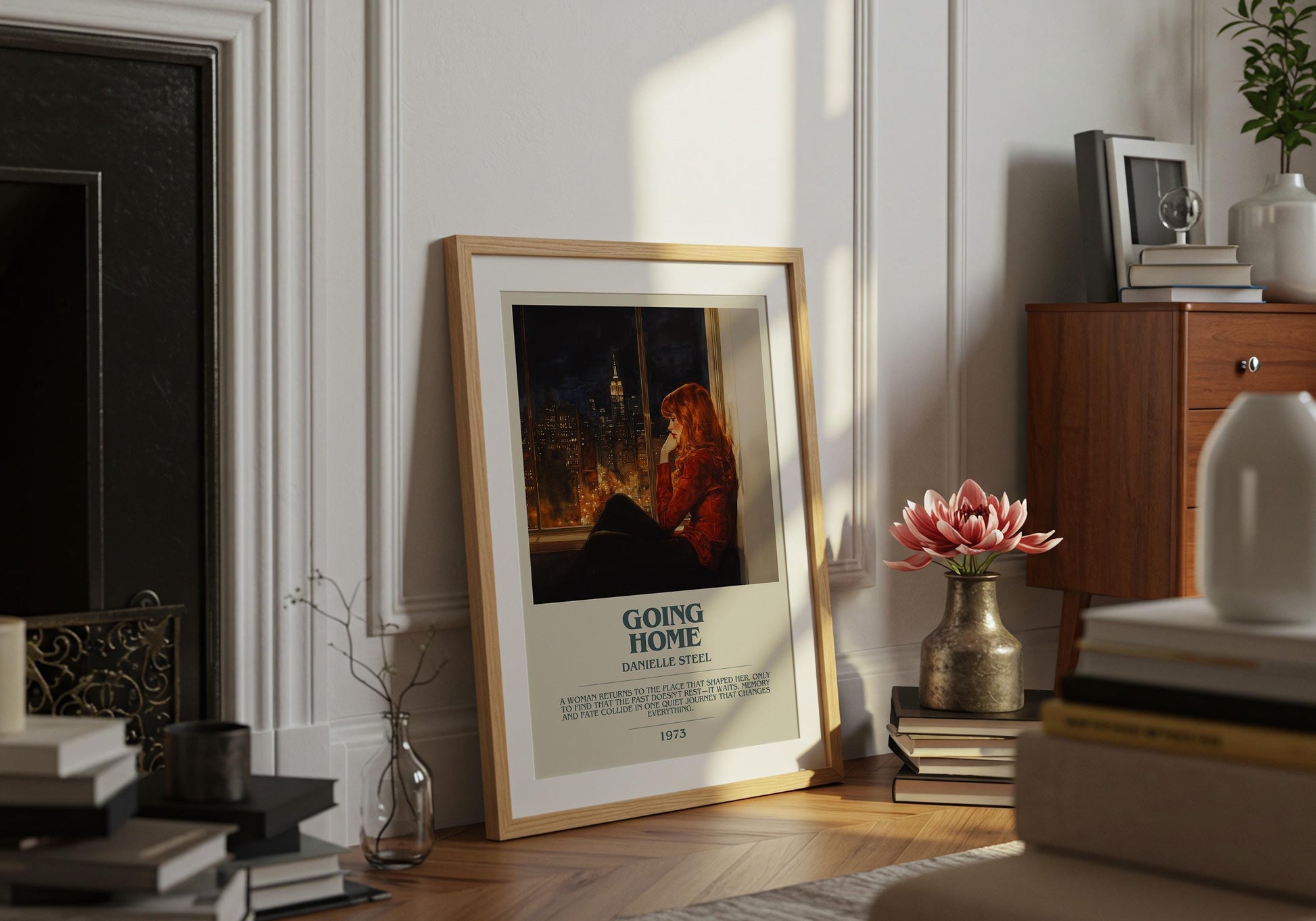 Going Home by Danielle Steel Descriptive Poster Print. Free Delivery Wall Art Author & Blurb Book Artwork Novel