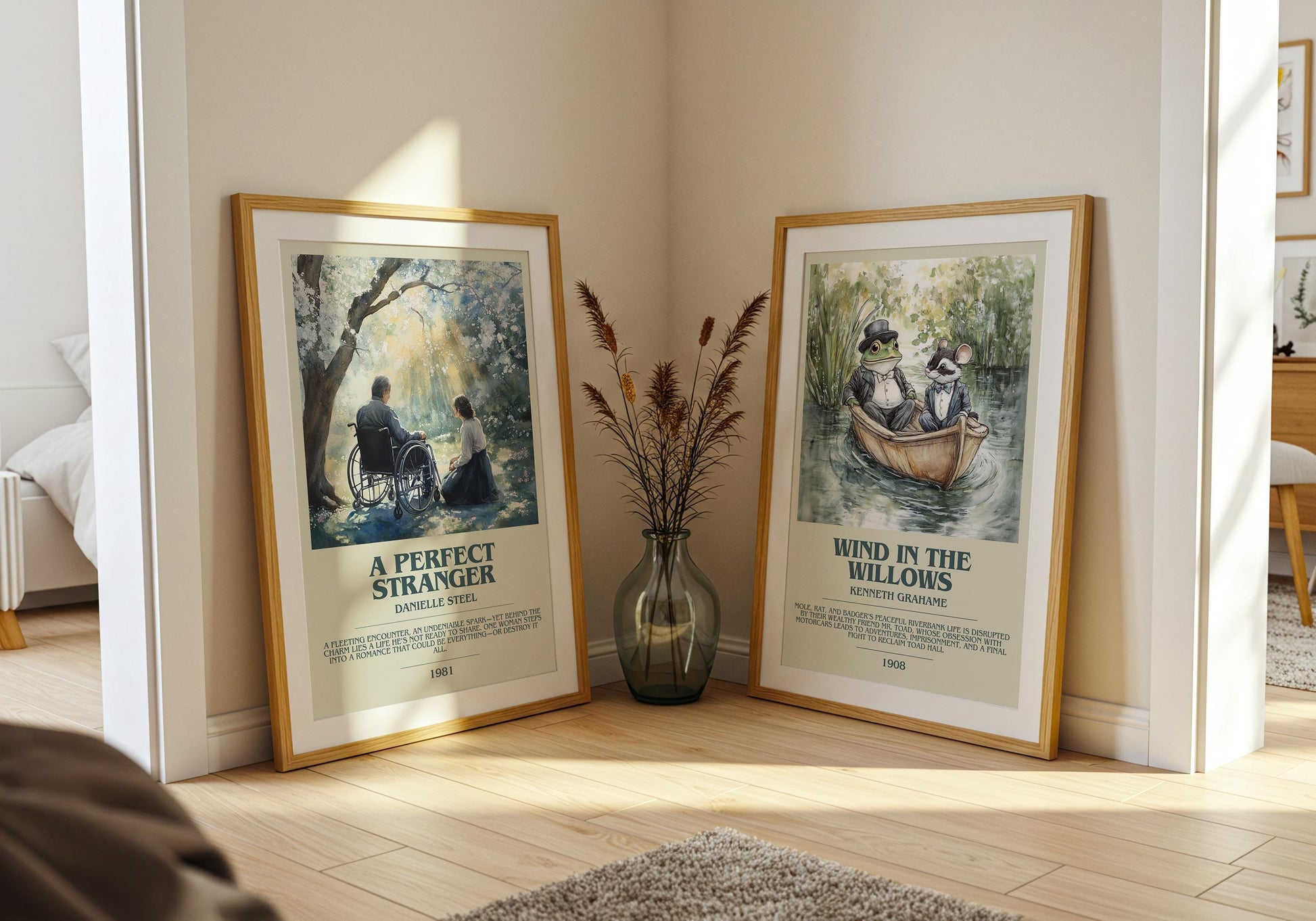 A Perfect Stranger by Danielle Steel Descriptive Poster Print. Free Delivery Wall Art Author & Blurb Book Artwork Novel