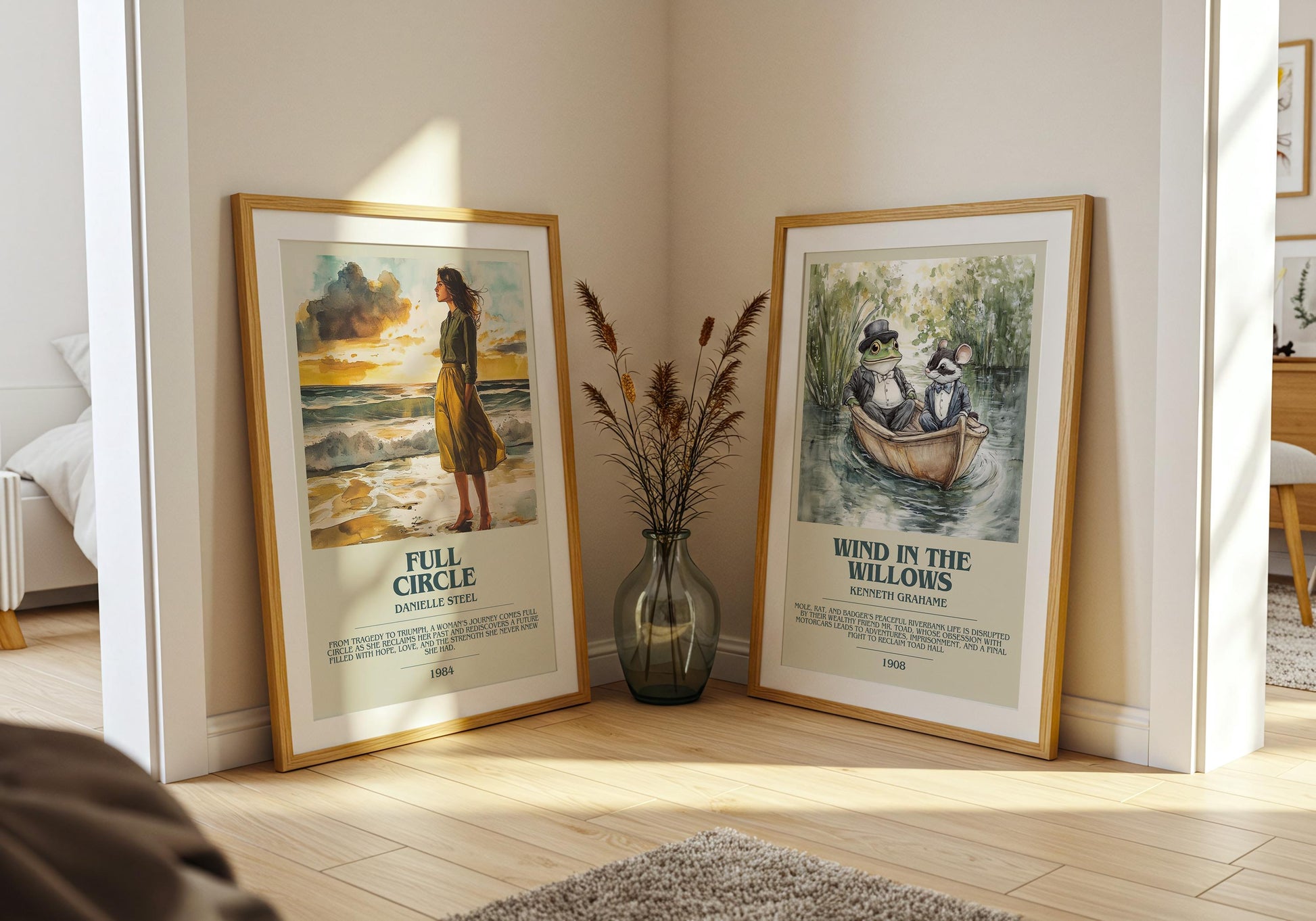 Full Circle by Danielle Steel Descriptive Poster Print. Free Delivery Wall Art Author & Blurb Book Artwork Novel