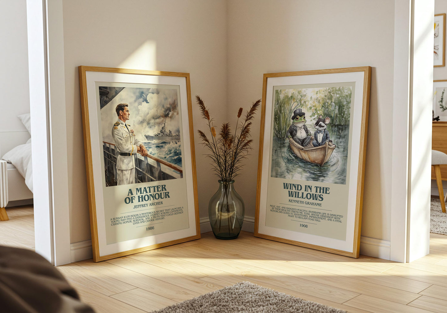 A Matter Of Honour by Jeffrey Archer Descriptive Poster Print. Free Delivery Wall Art Author & Blurb Book Artwork Novel