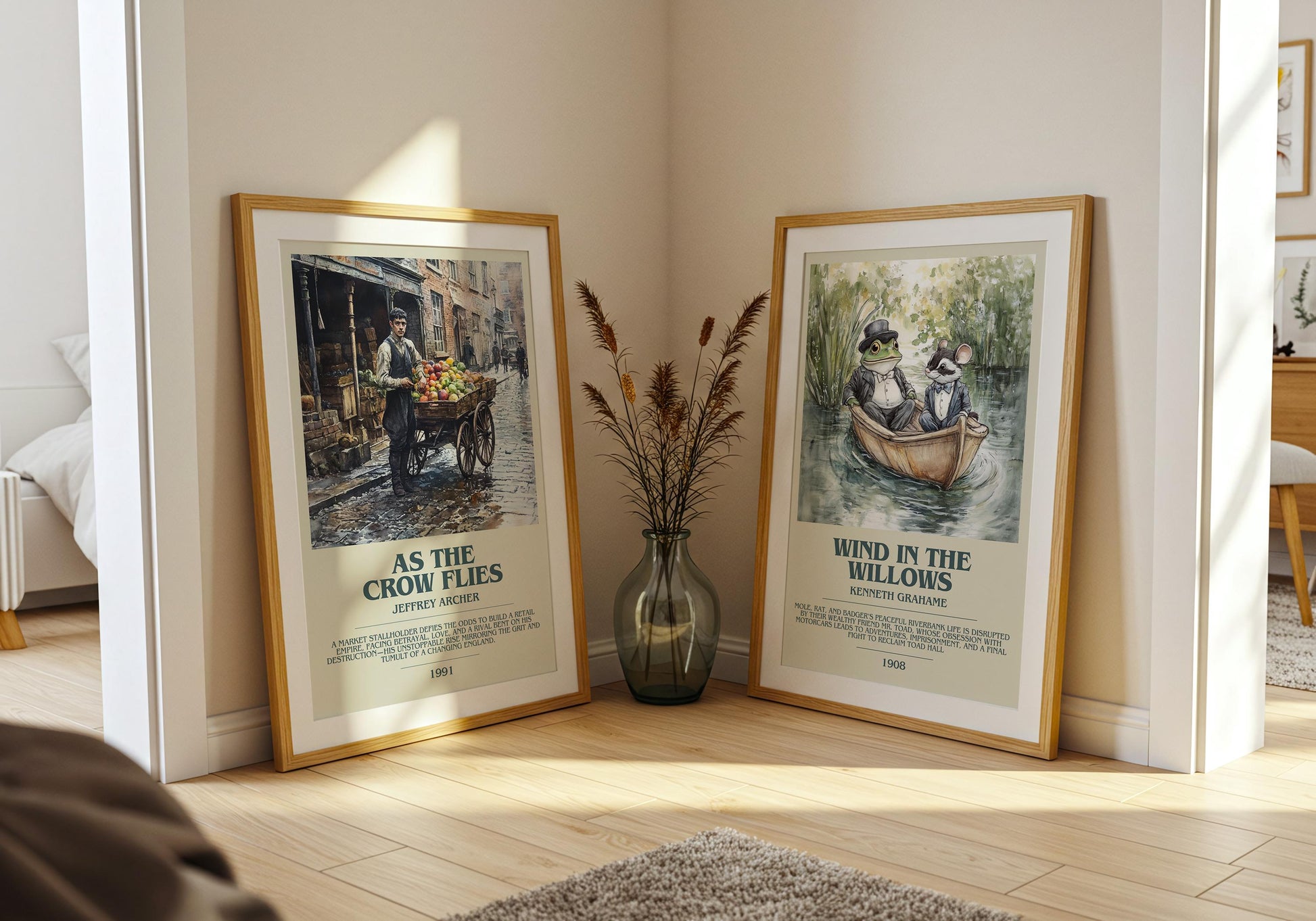 As The Crow Flies by Jeffrey Archer | Descriptive Book Poster | Modern