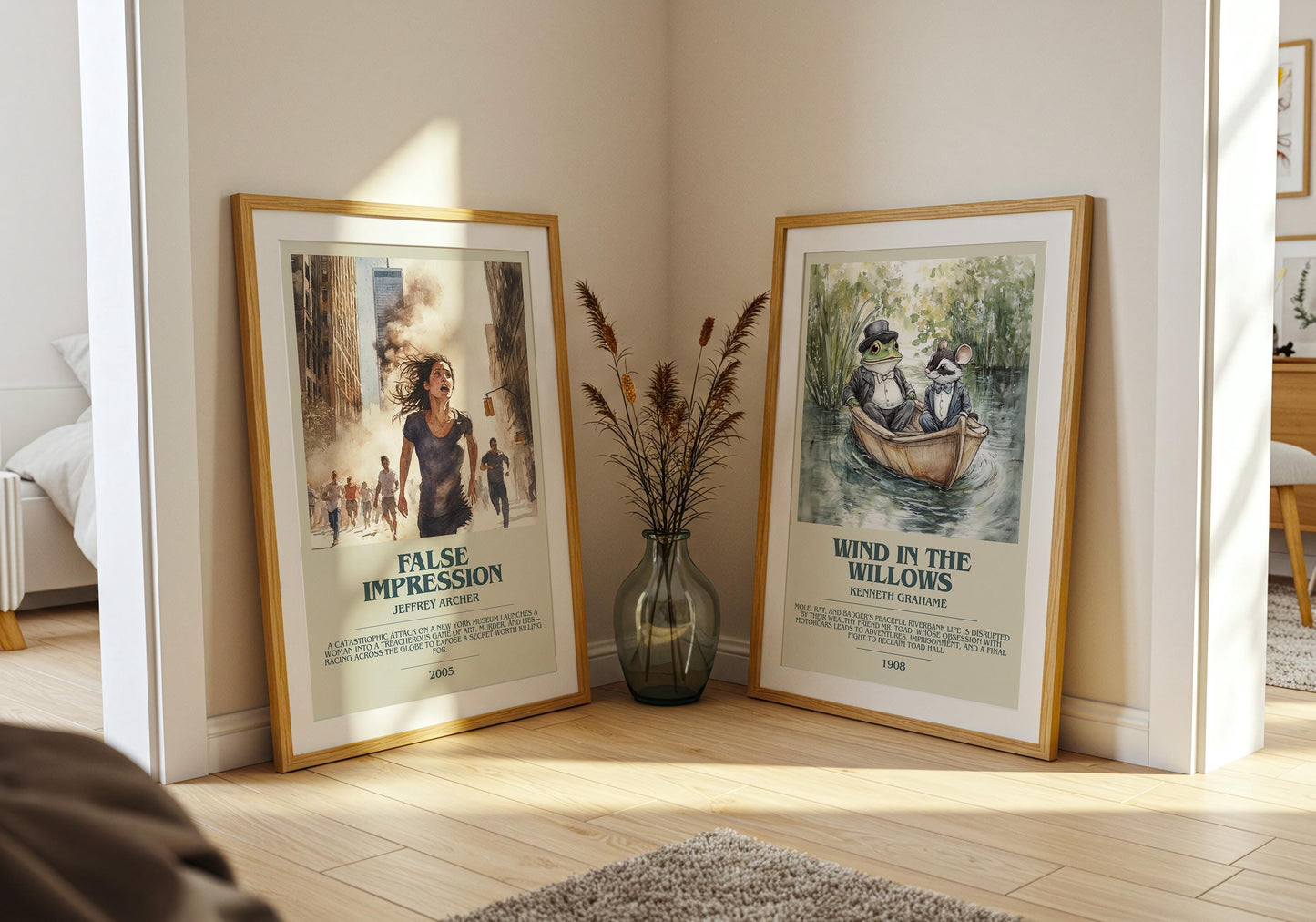 False Impression by Jeffrey Archer | Descriptive Book Poster | Modern