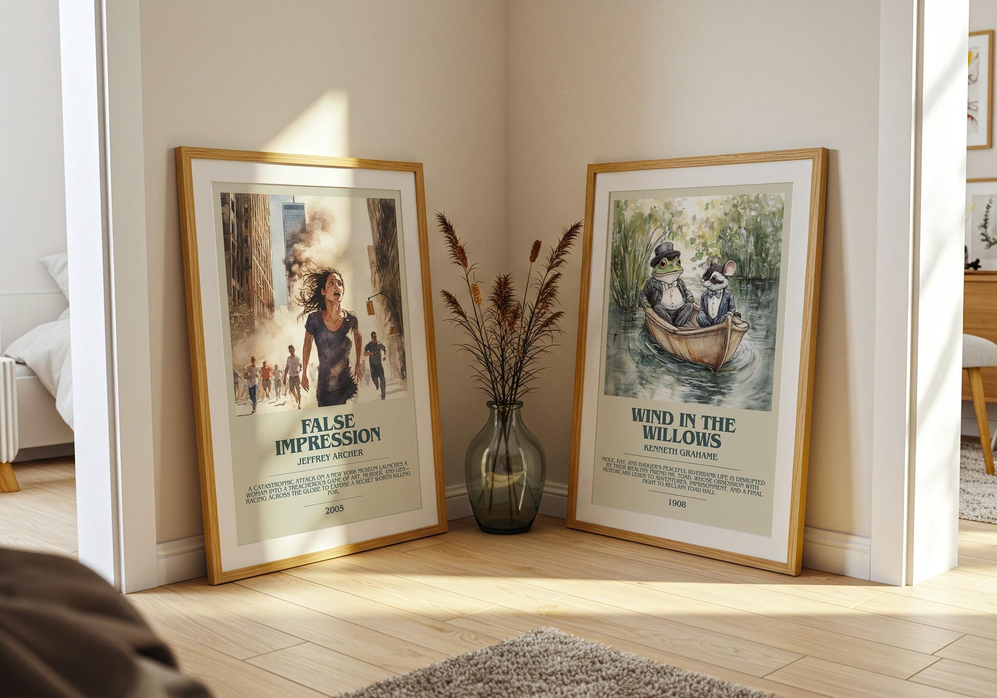 False Impression by Jeffrey Archer | Descriptive Book Poster | Modern