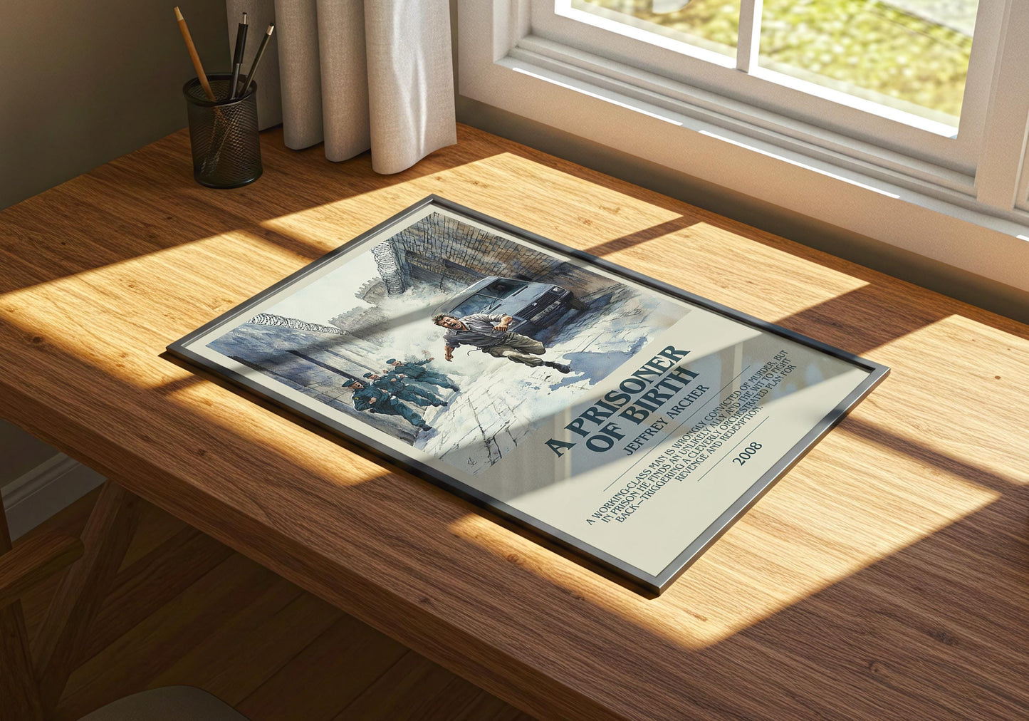 A Prisoner Of Birth by Jeffrey Archer | Descriptive Book Poster | Modern