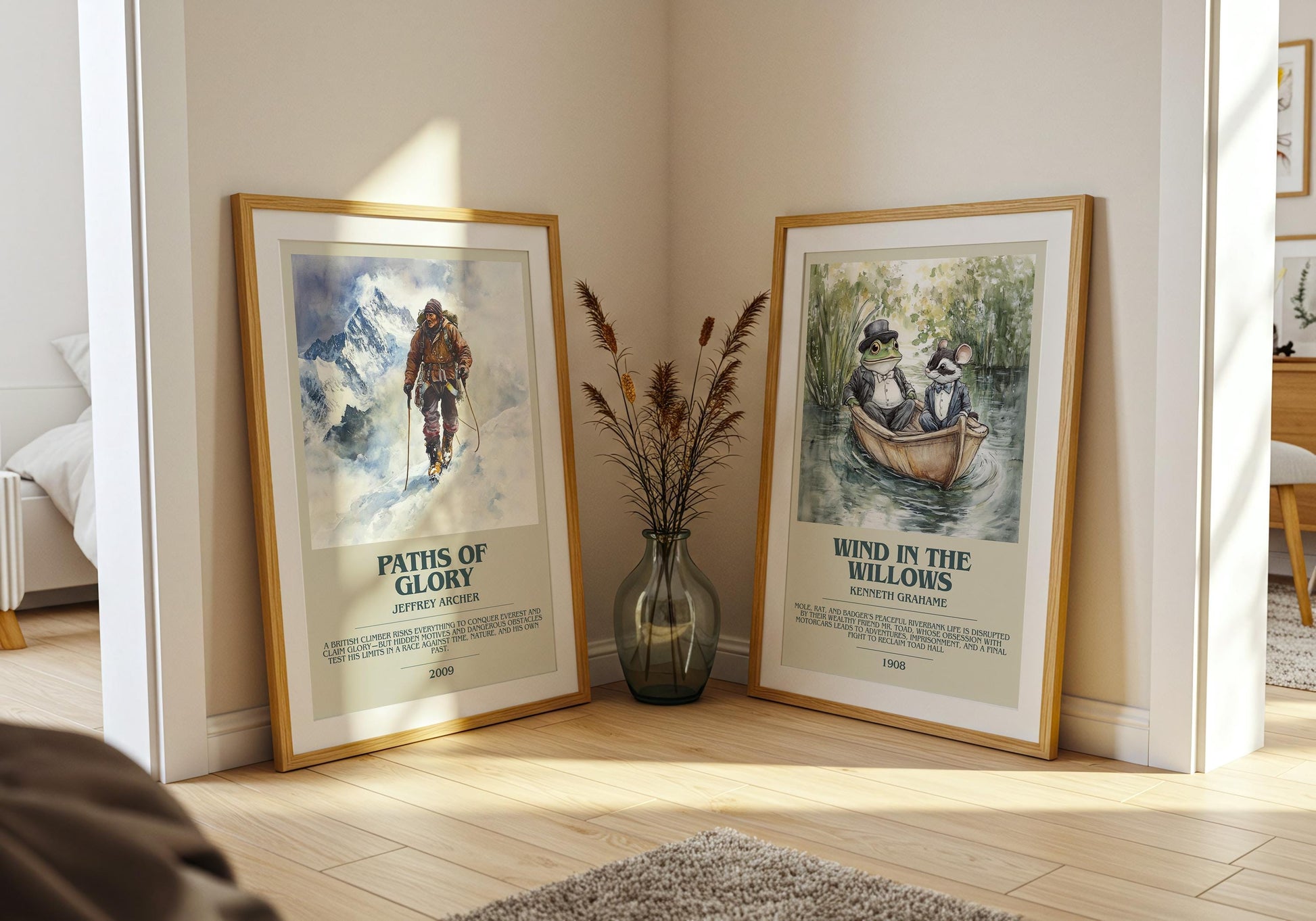 Paths Of Glory by Jeffrey Archer Descriptive Poster Print. Free Delivery Wall Art Author & Blurb Book Artwork Novel