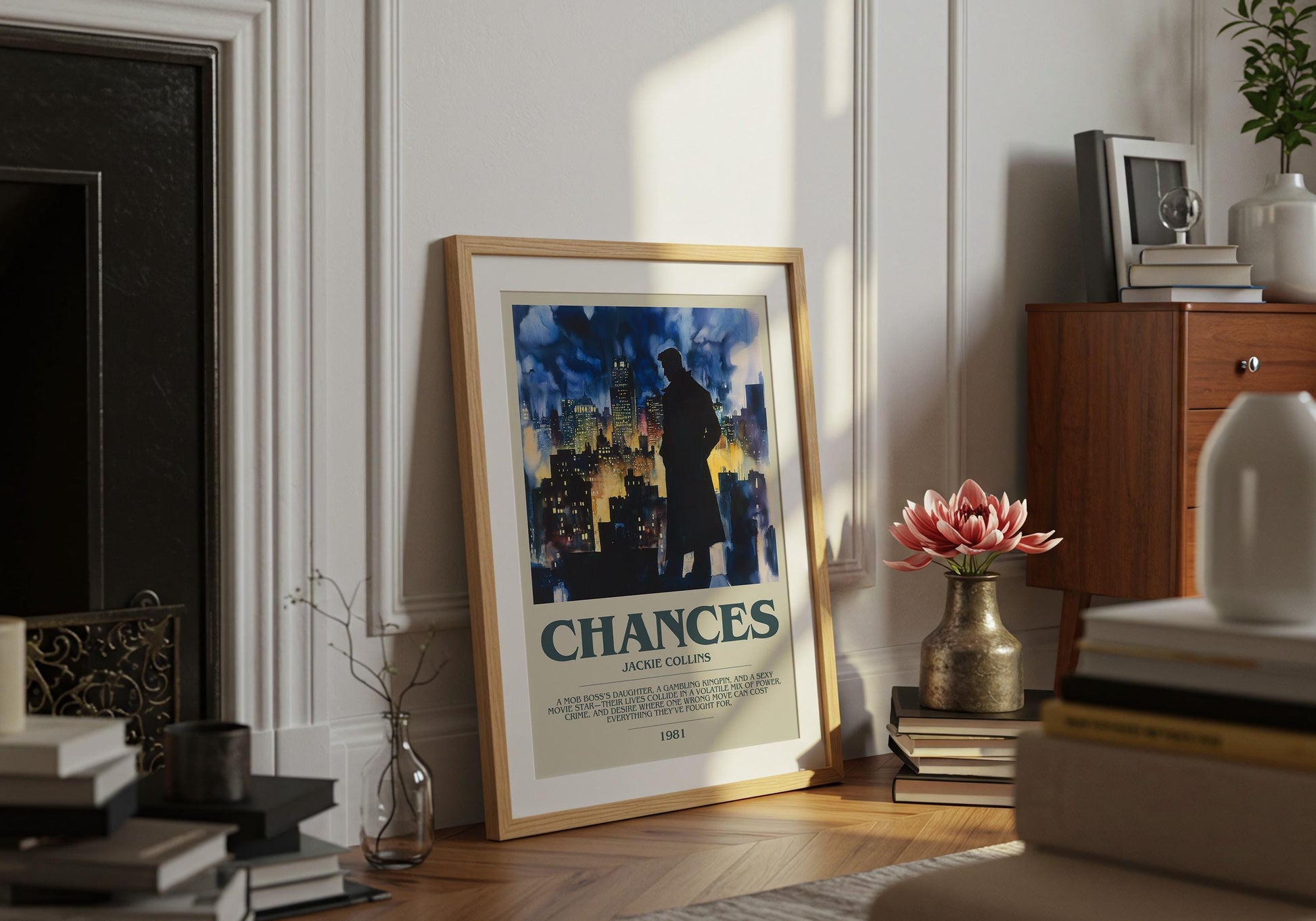 Chances by Jackie Collins | Descriptive Book Poster | Modern