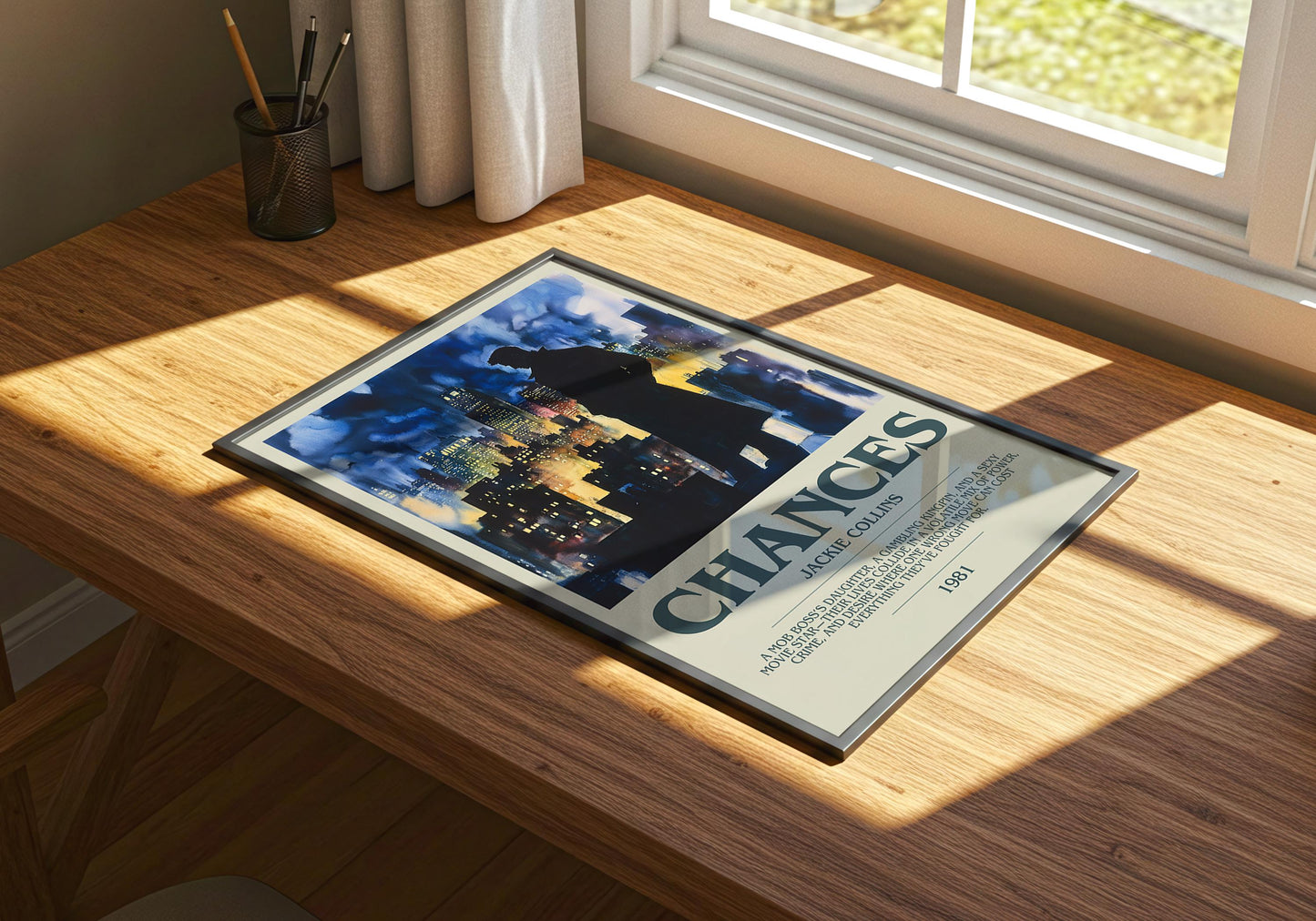 Chances by Jackie Collins | Descriptive Book Poster | Modern