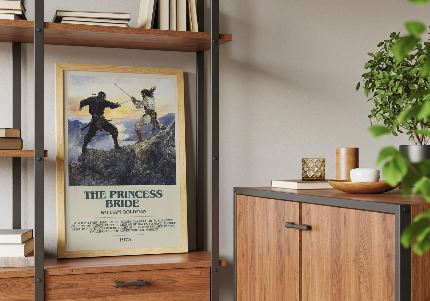 The Princess Bridge by William Goldman | Descriptive Book Poster | Modern