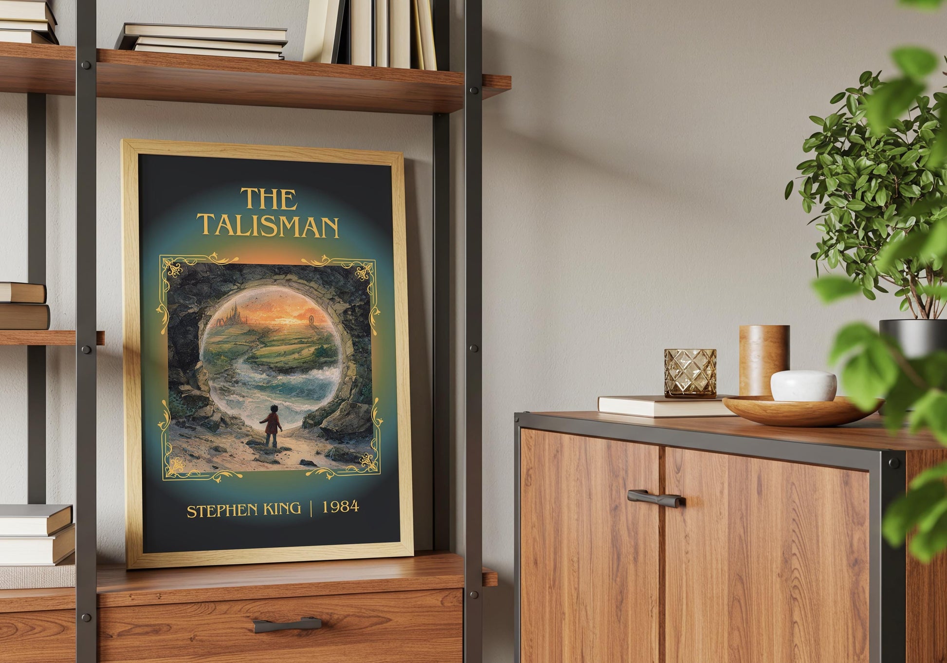 The Talisman by Stephen King Descriptive Poster Print.Free Delivery Wall Art Author&Blurb Book Artwork Novel Poster Minimalist